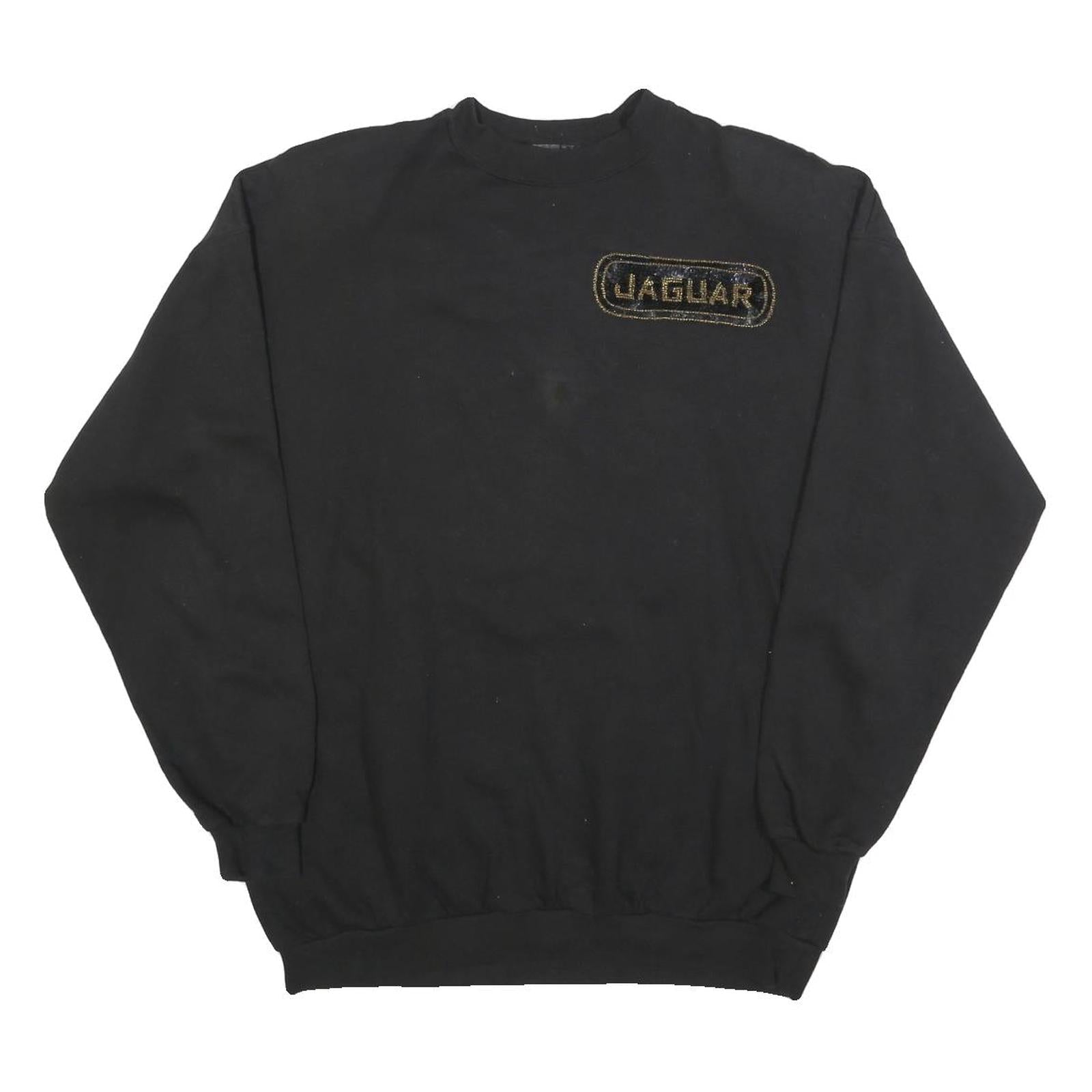 COLORADO Womens Black Jaguar Logo Crew Neck M Sweatshirt Cotton Blend Casual Refurbished - N/A refurbished available on Cerqular