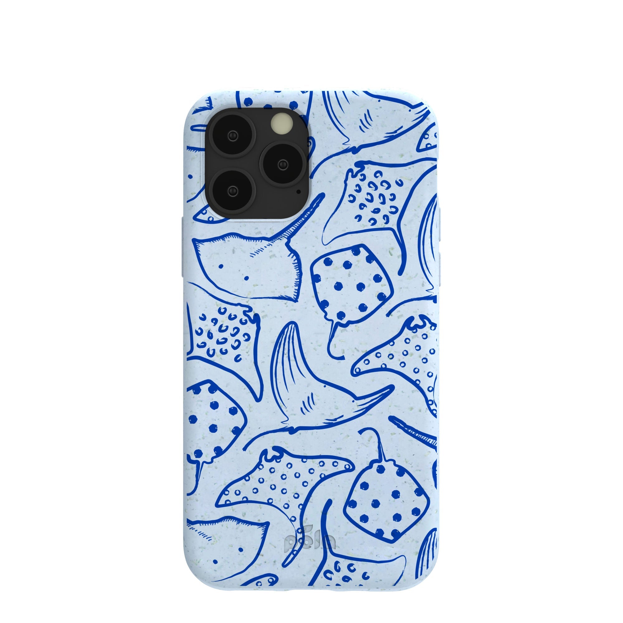 Powder Blue Stingray Fever iPhone 11 Pro Case Refurbished - Pela Case refurbished available on Cerqular