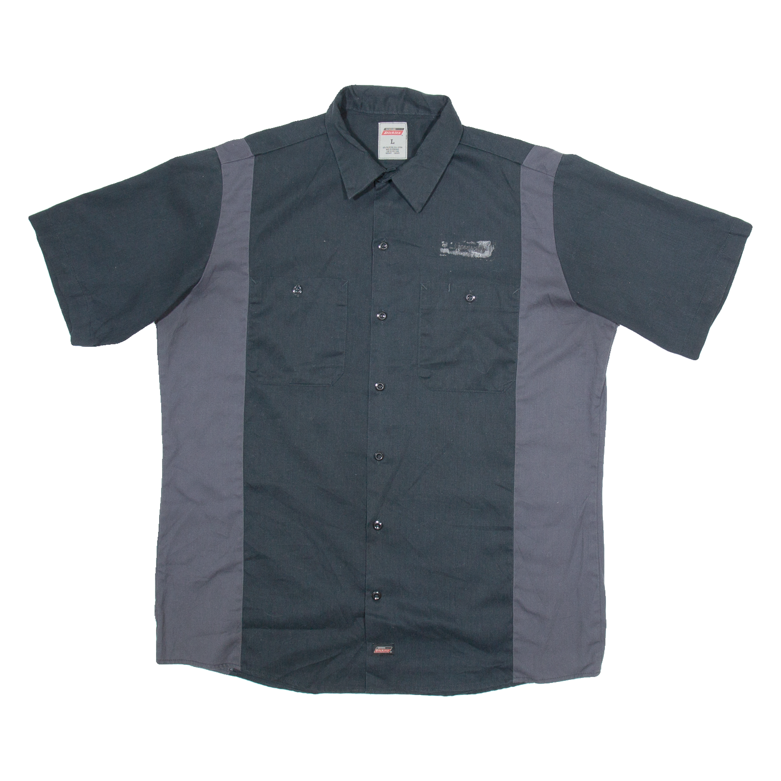 DICKIES Workwear Mens Plain Shirt Black L Refurbished - N/A refurbished available on Cerqular