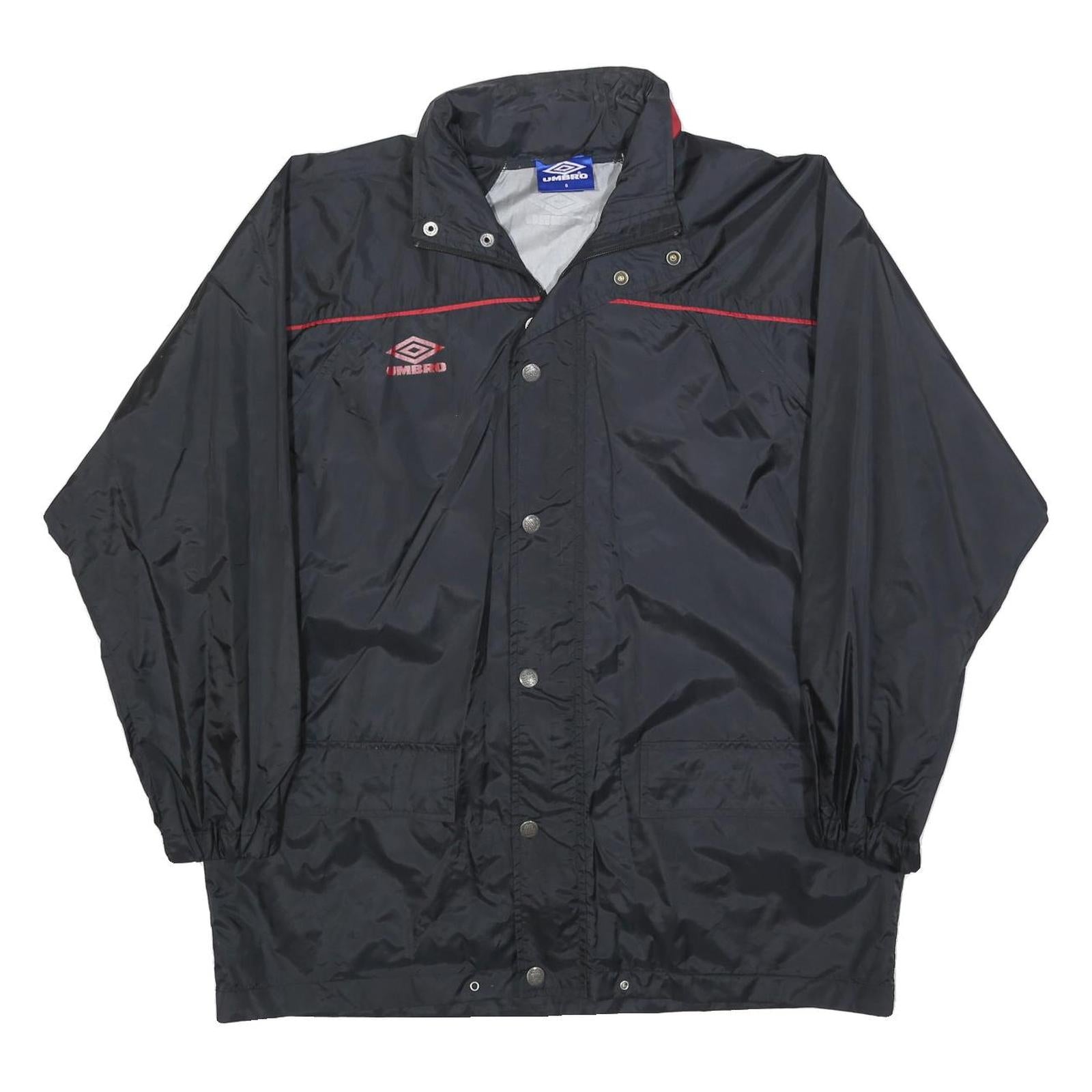 UMBRO Mens Black & Red Track Jacket S Polyester Button Closure Sportswear Refurbished - N/A refurbished available on Cerqular