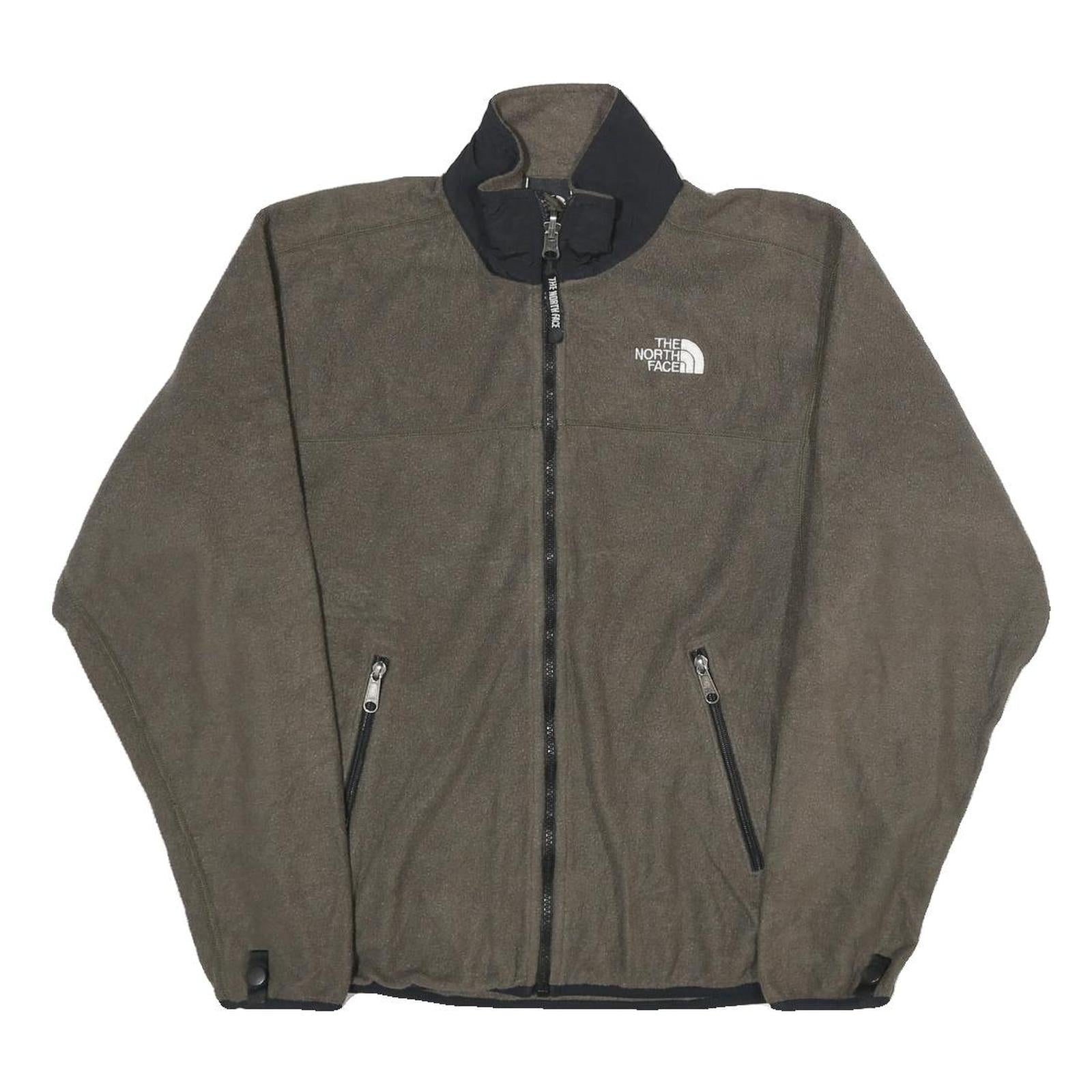 THE NORTH FACE Womens Grey & Black Zip Up Fleece Jacket M Polyester Outdoor Refurbished - N/A refurbished available on Cerqular