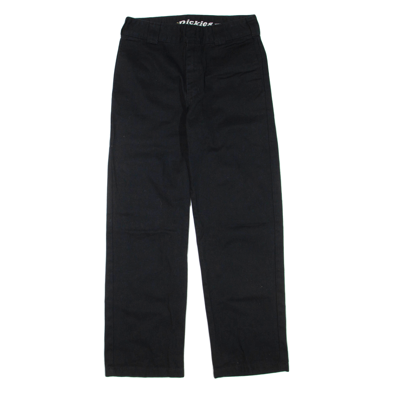 DICKIES Womens Trousers Black Regular Straight W26 L29 Refurbished - N/A refurbished available on Cerqular