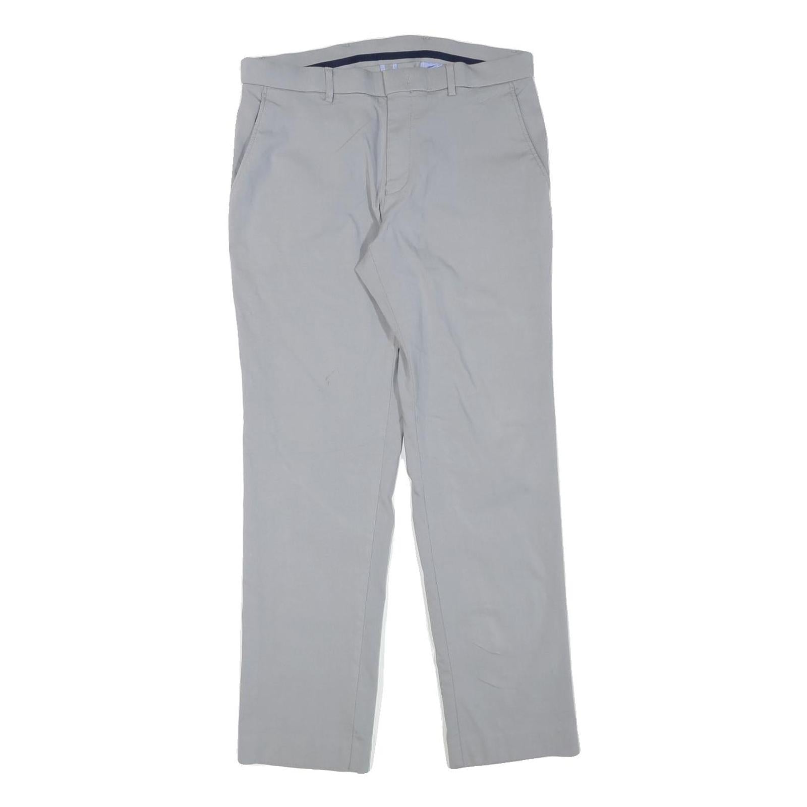 TOMMY HILFIGER Mens Cotton Blend White Regular Fit Straight Trousers W31 L29 Refurbished - N/A refurbished available on Cerqular