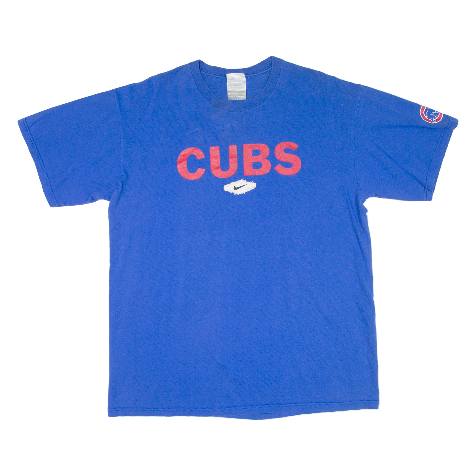 NIKE Cubs Mens T-Shirt Blue USA L Refurbished - N/A refurbished available on Cerqular