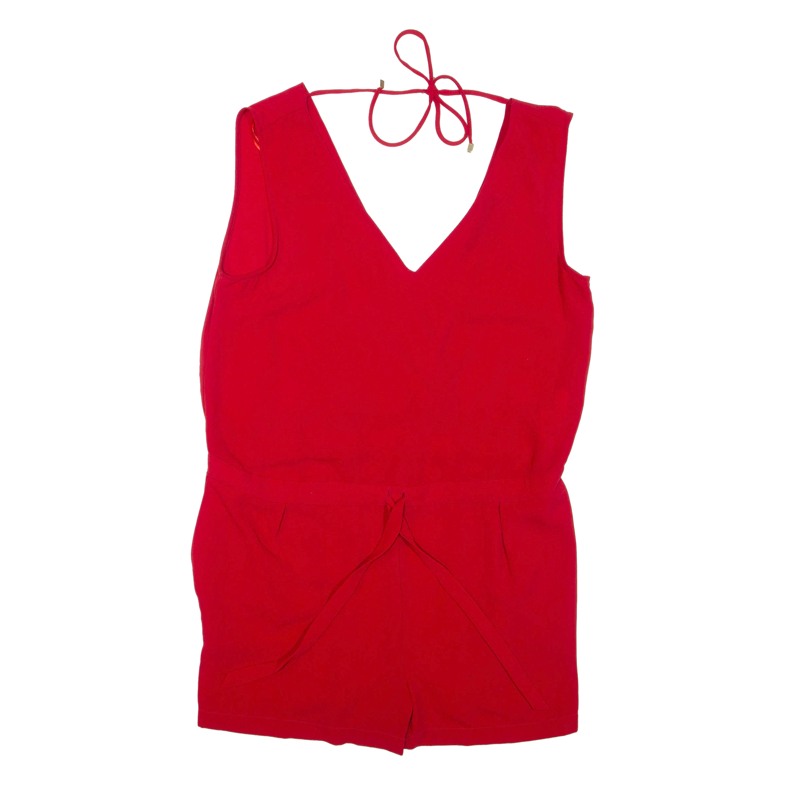 ZARA Womens Playsuit Red Wide-Leg L Refurbished - N/A refurbished available on Cerqular