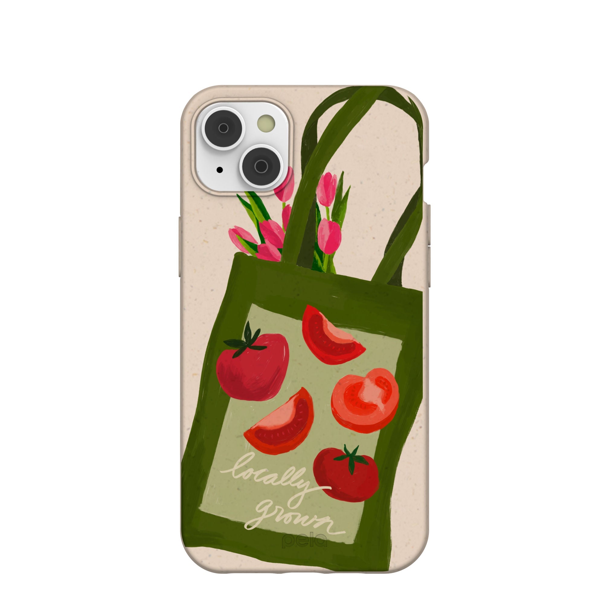 Seashell Market Tote iPhone 14 Plus Case Refurbished - Pela Case refurbished available on Cerqular