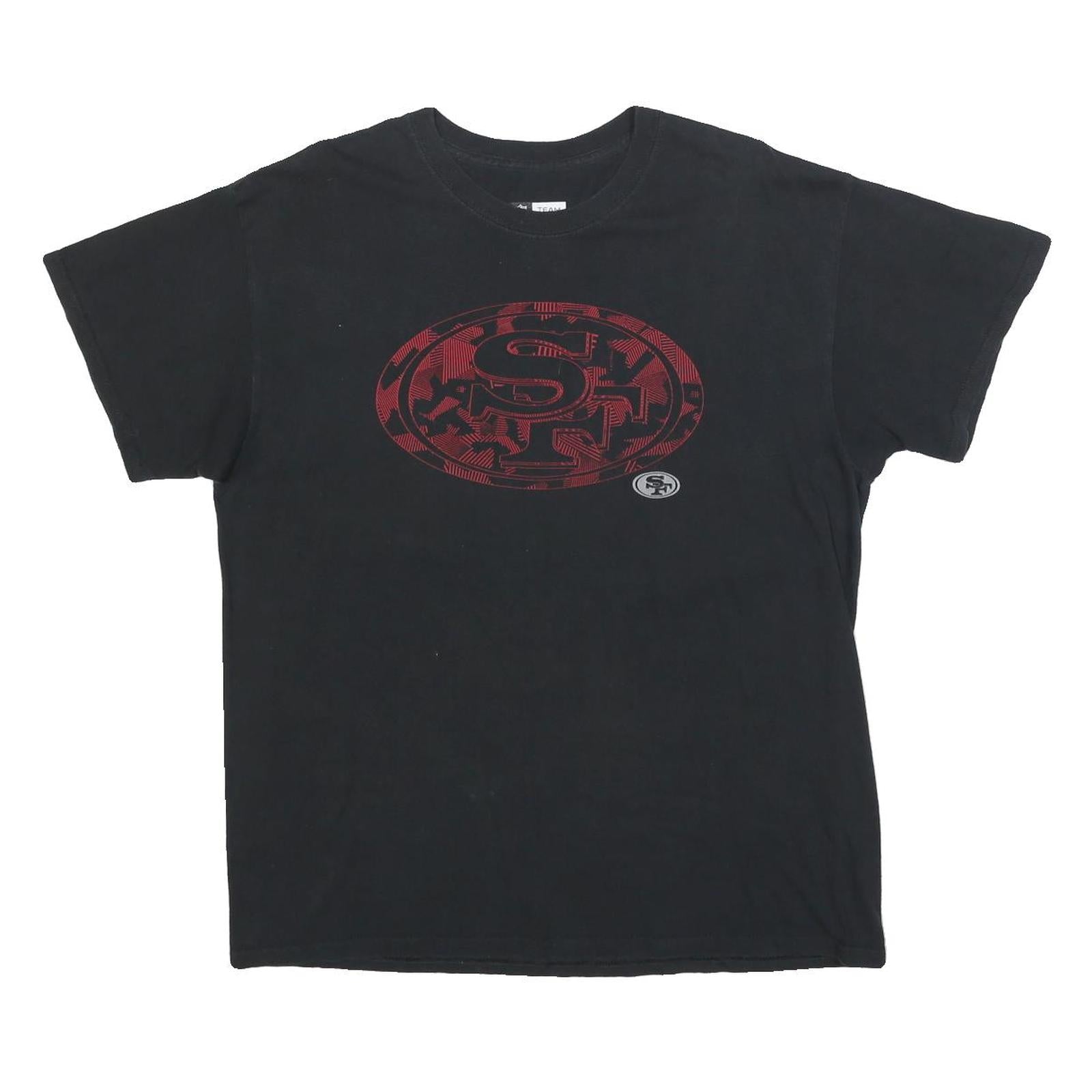 NFL Mens Black San Francisco 49ers Graphic T-Shirt XL Short Sleeve Crew Neck Refurbished - N/A refurbished available on Cerqular