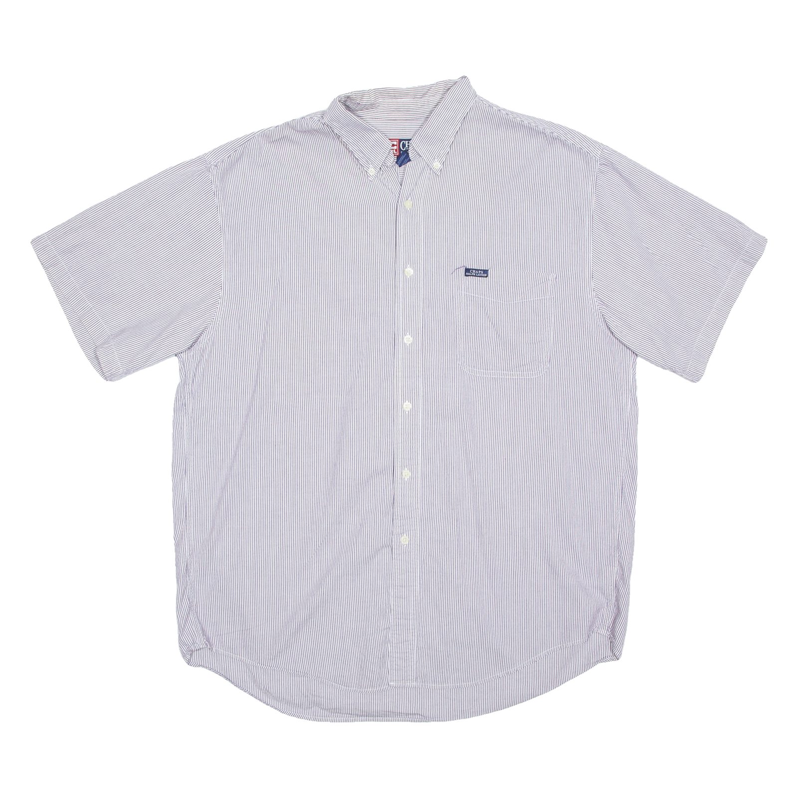 CHAPS RALPH LAUREN Mens Shirt Purple Striped Long Sleeve XL Refurbished - N/A refurbished available on Cerqular