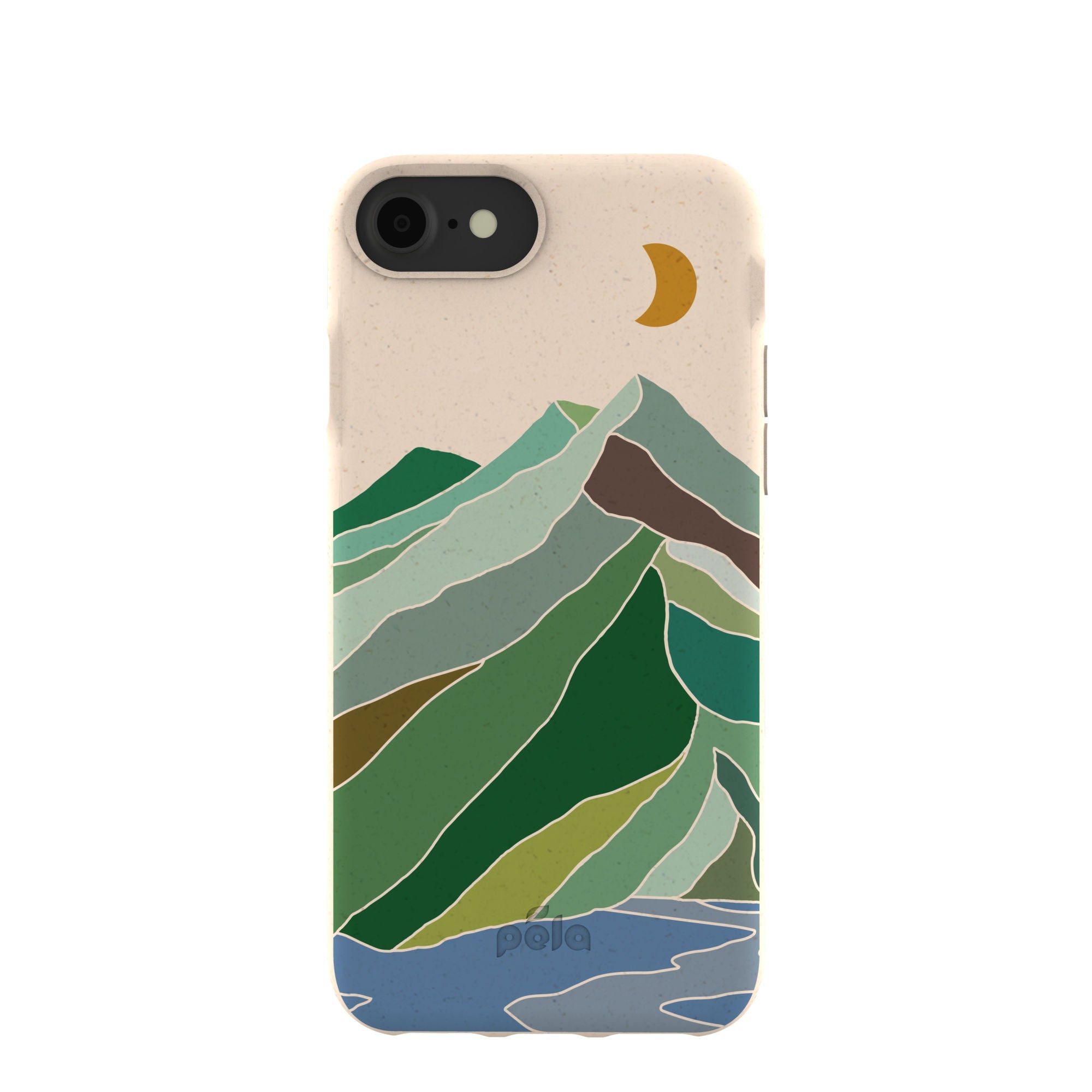 Seashell Mountain Sketch iPhone 6/6s/7/8/SE Case Refurbished - Pela Case refurbished available on Cerqular