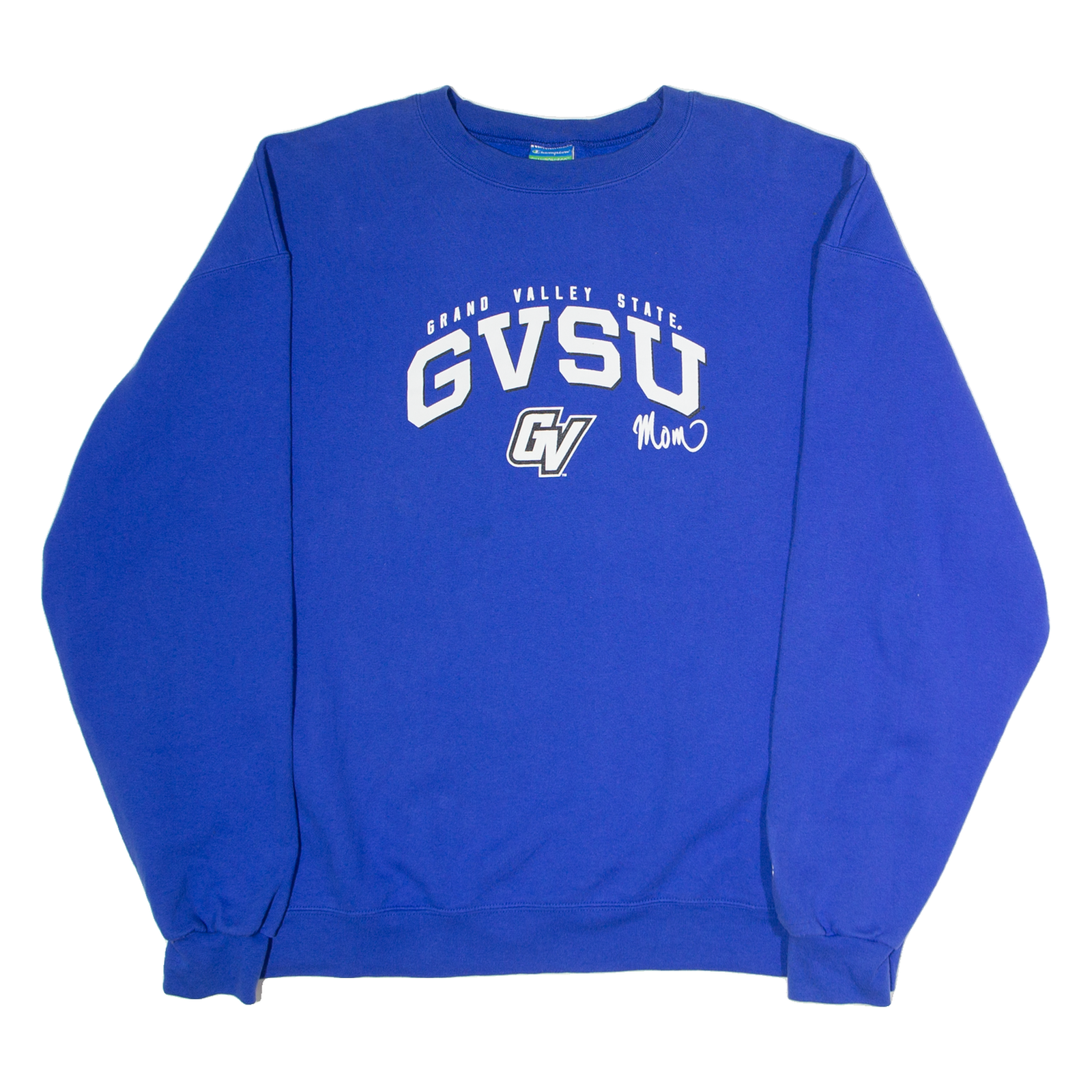 CHAMPION GVSU Mom Mens Sweatshirt Blue Crew Neck USA 2XL Refurbished - N/A refurbished available on Cerqular