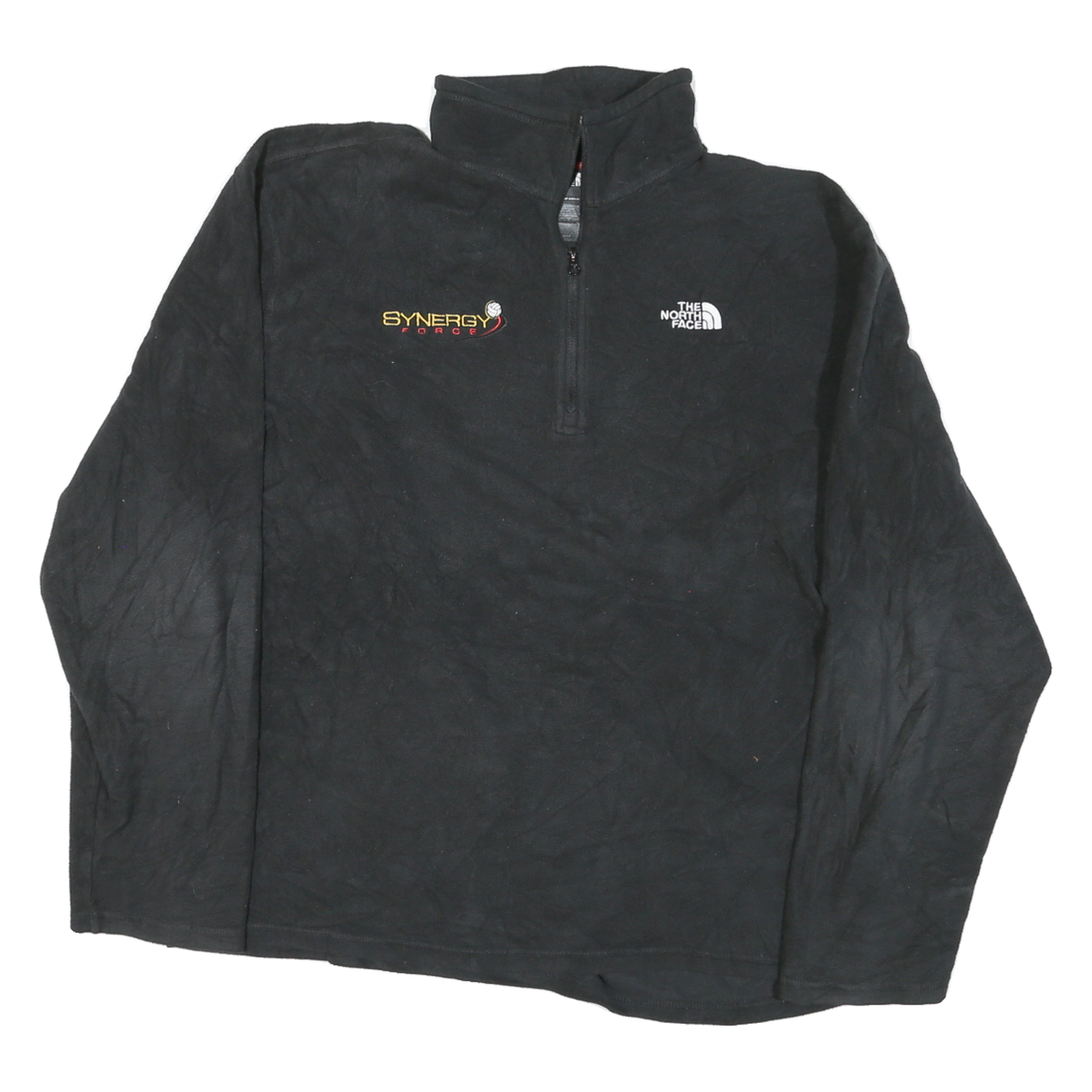 THE NORTH FACE Mens Black Synergy Force Patterned Pullover Crew Neck Polyester Refurbished - N/A refurbished available on Cerqular