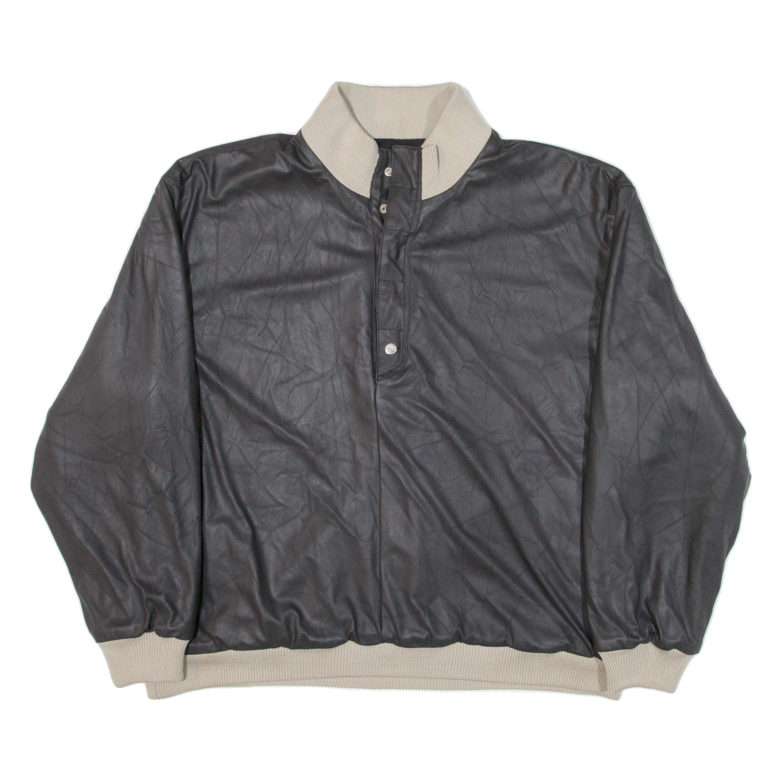 GIANFRANCO FERRE Fleece Lined Mens Pullover Jacket Black XL Refurbished - N/A refurbished available on Cerqular
