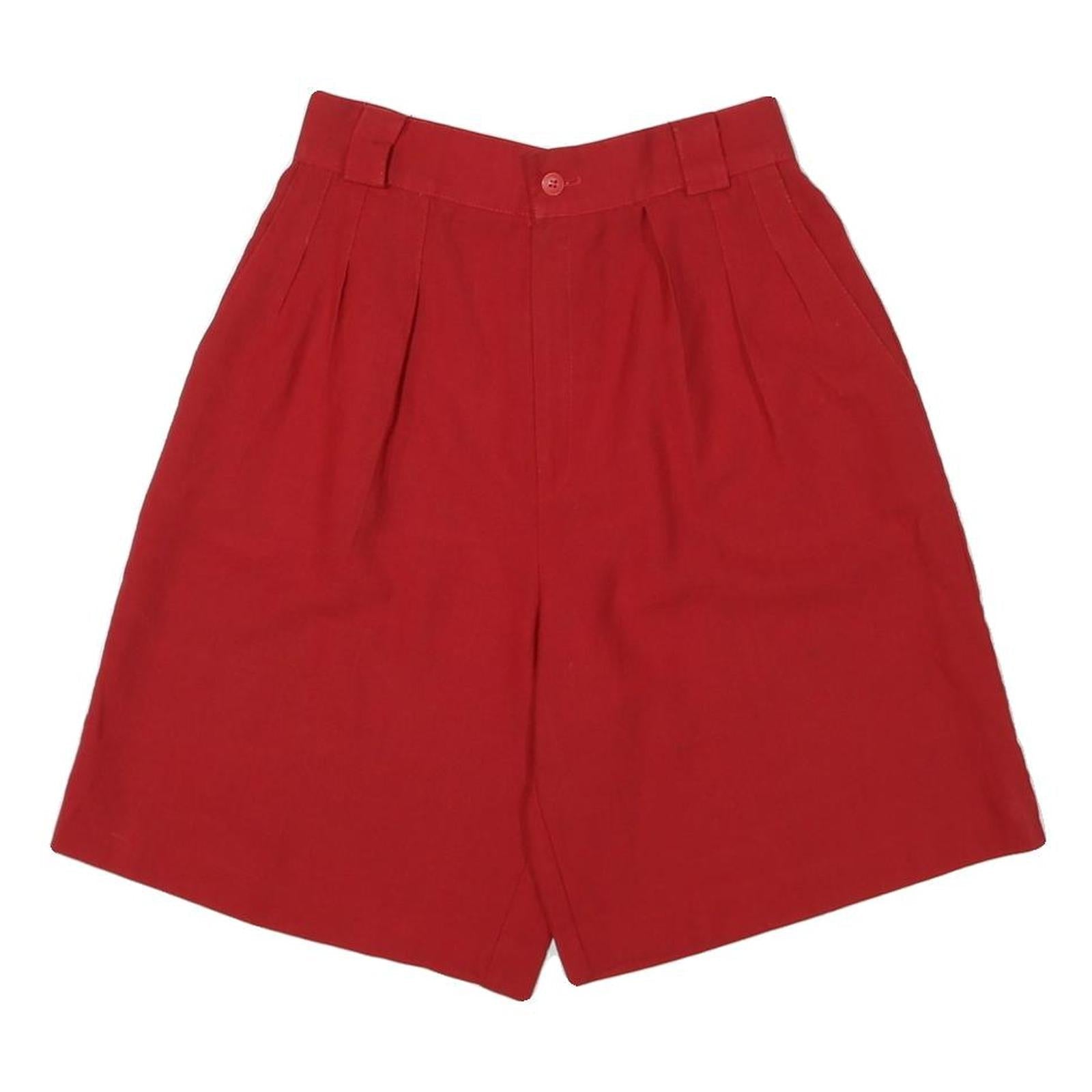 BRIGGS Womens Shorts Red Casual Classic M W26 Comfortable Cotton Blend Refurbished - N/A refurbished available on Cerqular
