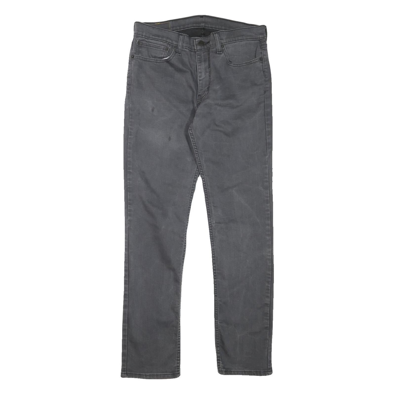 LEVI'S Mens Slim Grey Jeans Denim W32 L31 Zip Cotton Blend Casual Wear Refurbished - N/A refurbished available on Cerqular