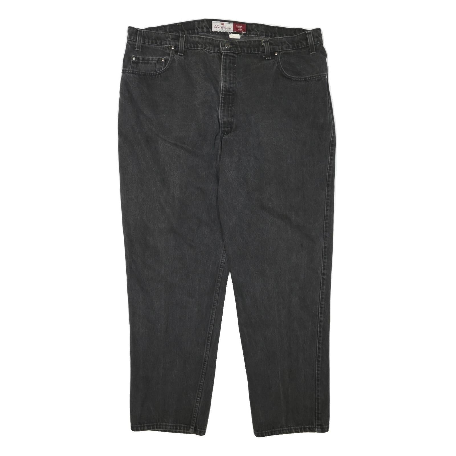 LEVI'S 545 Womens Jeans Black Loose Straight Denim Medium W44 L30 Cotton Blend Refurbished - N/A refurbished available on Cerqular