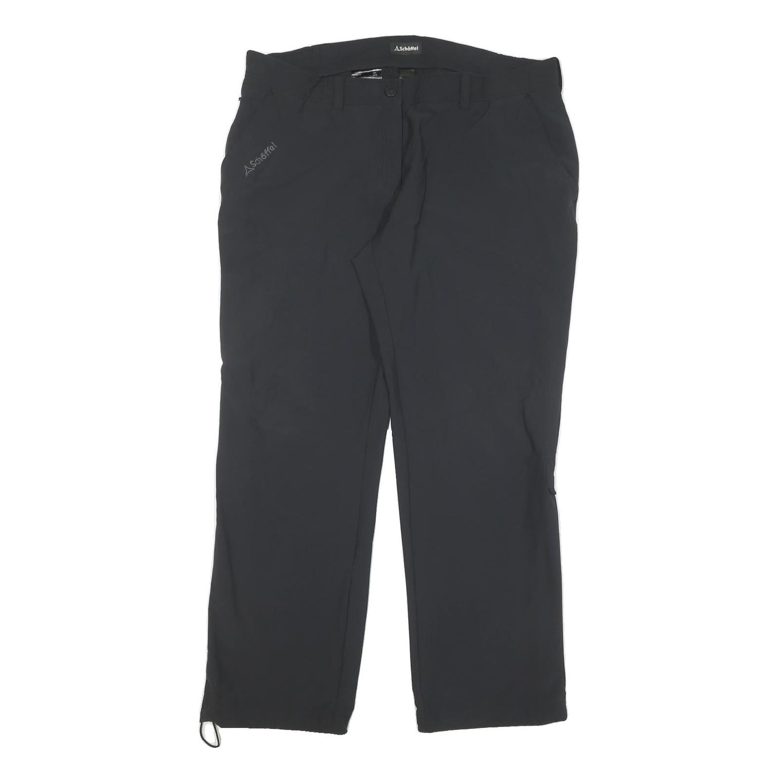 SCHOFFEL Mens Polyester Blend Black Regular Straight Trousers W30 L30 Outdoor Refurbished - N/A refurbished available on Cerqular