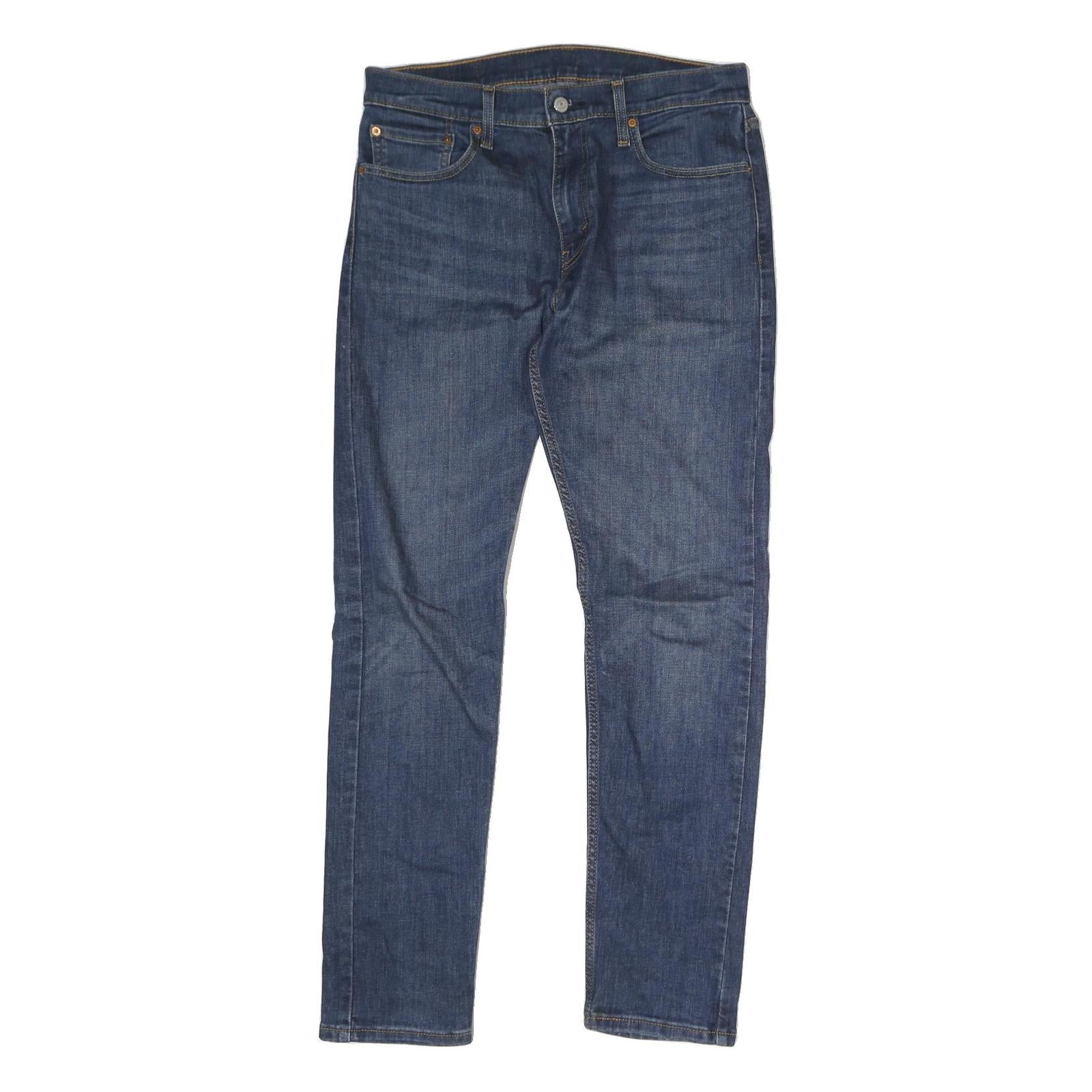 LEVI'S 512 Mens Regular Jeans Blue Denim W33 L34 Classic Zip Cotton Refurbished - N/A refurbished available on Cerqular