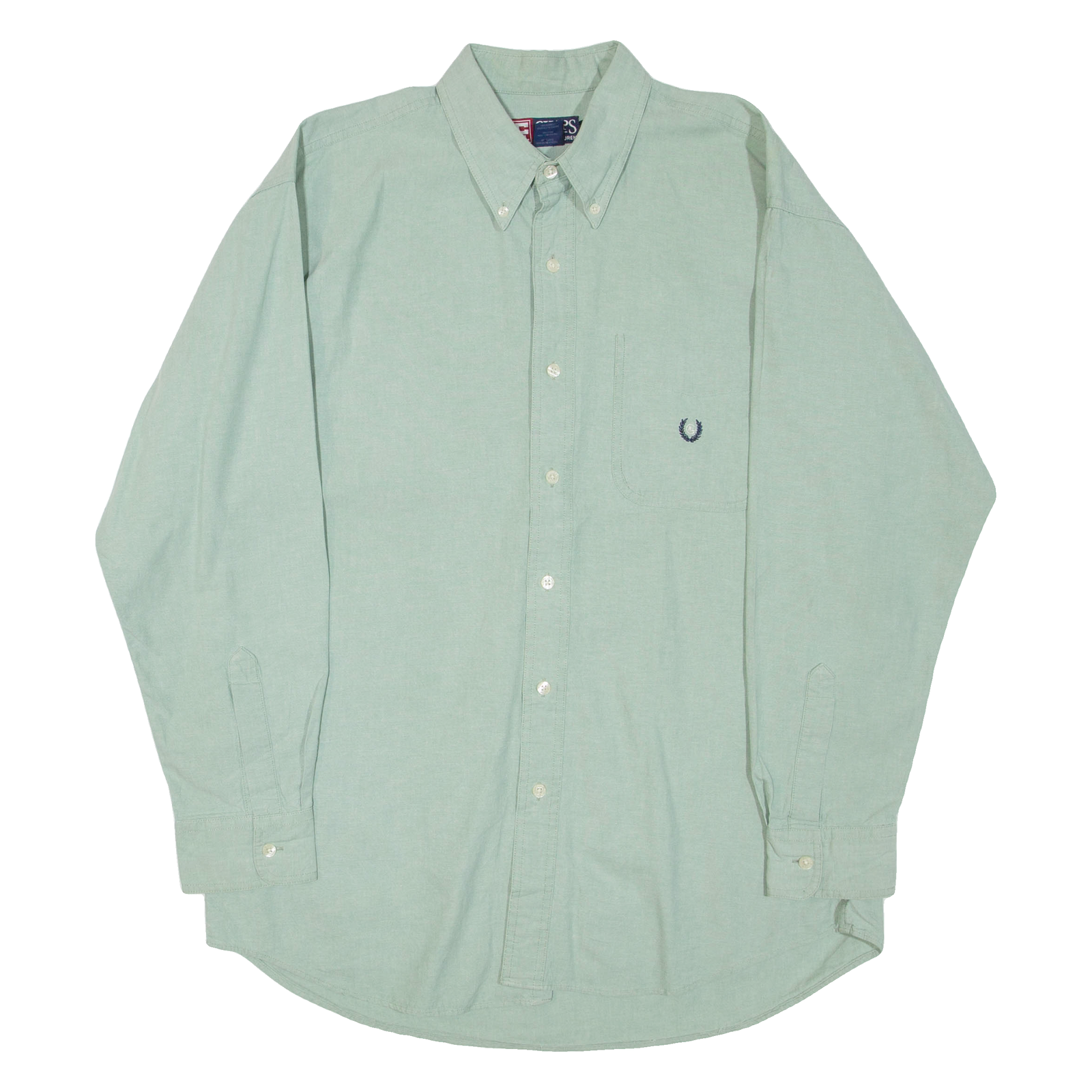 CHAPS RALPH LAUREN Mens Plain Shirt Green Long Sleeve L Refurbished - N/A refurbished available on Cerqular