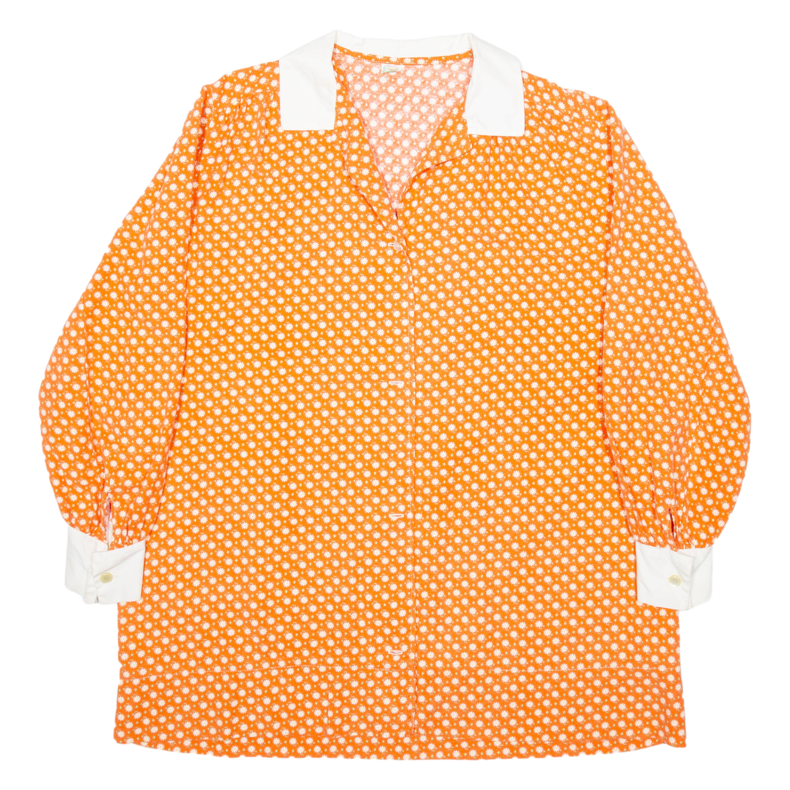 Womens Shirt Orange Floral Long Sleeve XL Refurbished - N/A refurbished available on Cerqular