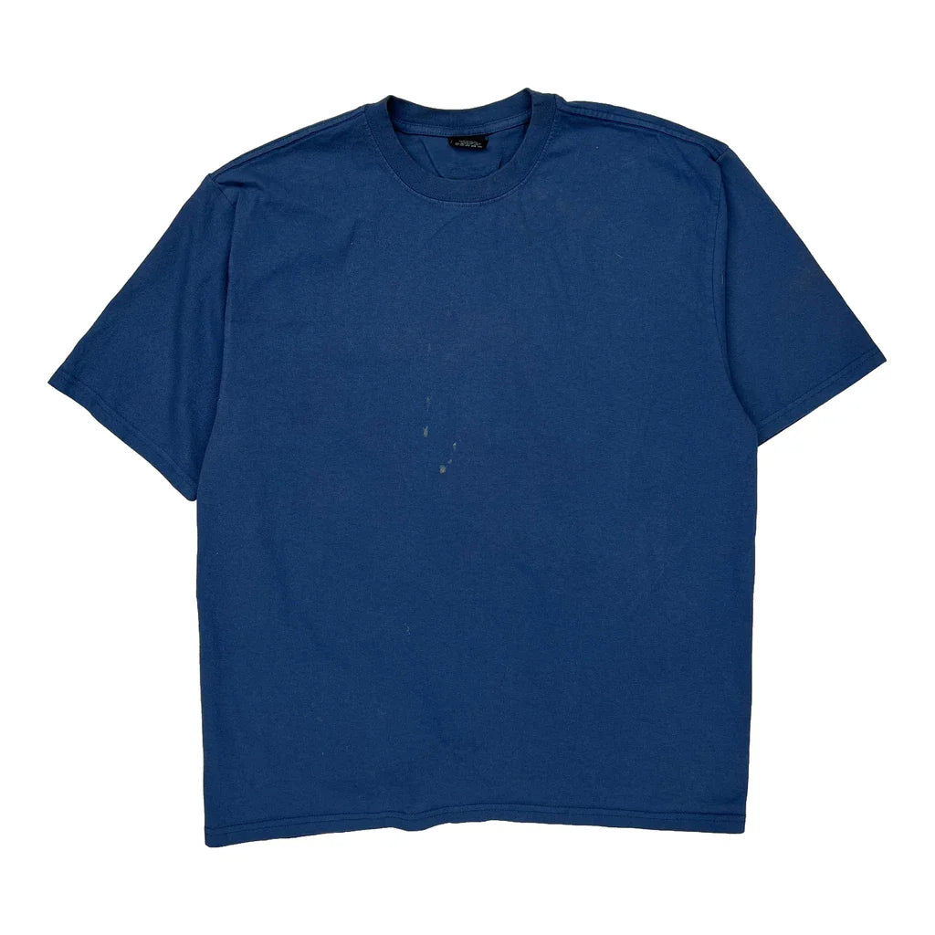 Buy Stussy T-Shirt - Large Blue Cotton Refurbished - $66.99 Stussy T-Shirt - Large Blue Cotton Refurbished - Thrifted (note: this is a term often used to describe second- refurbished available on Cerqular