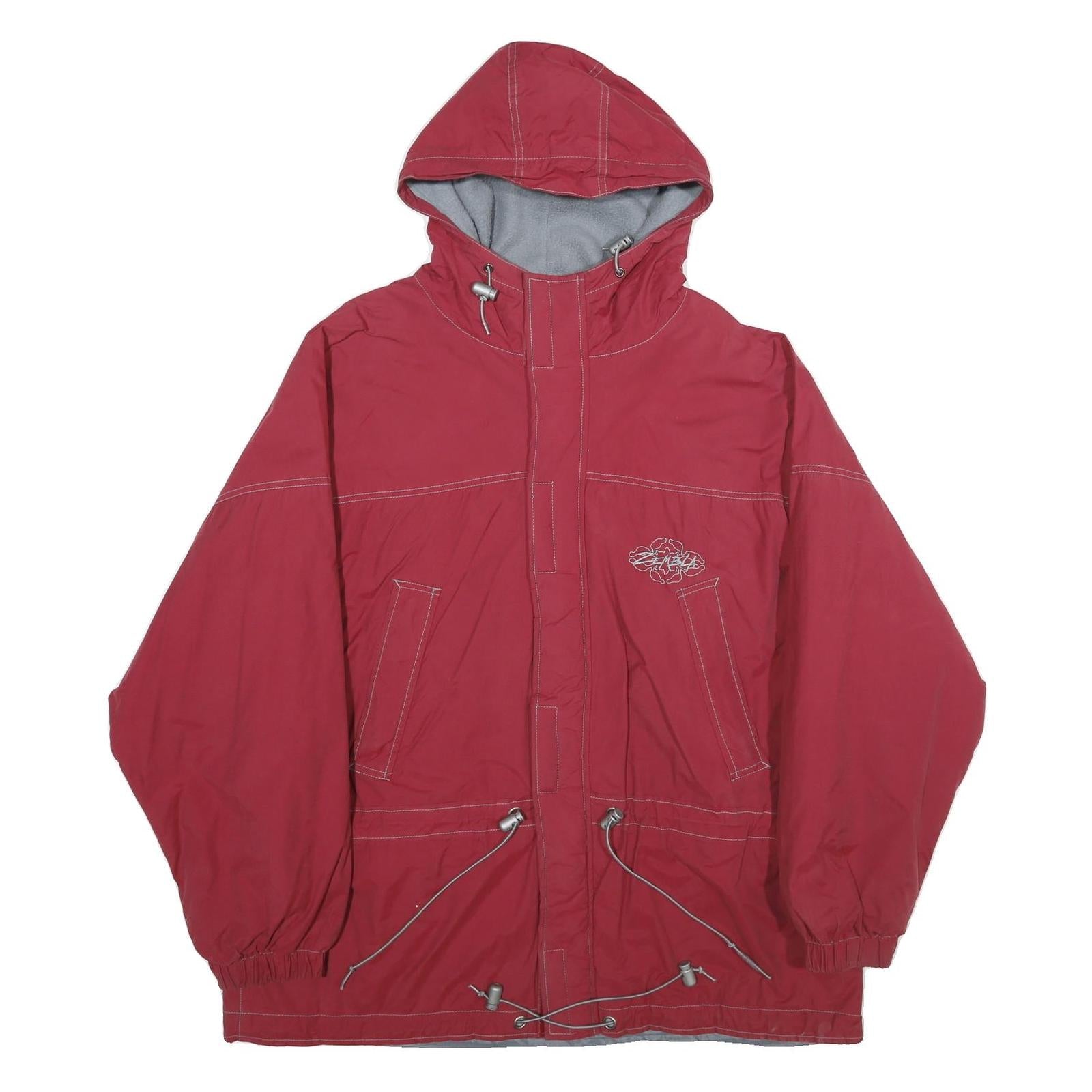 Buy ZEMBLA Mens Red Cotton Blend Hooded Jacket L Zip Casual Streetwear Refurbished - $37.69 ZEMBLA Mens Red Cotton Blend Hooded Jacket L Zip Casual Streetwear Refurbished - N/A refurbished available on Cerqular