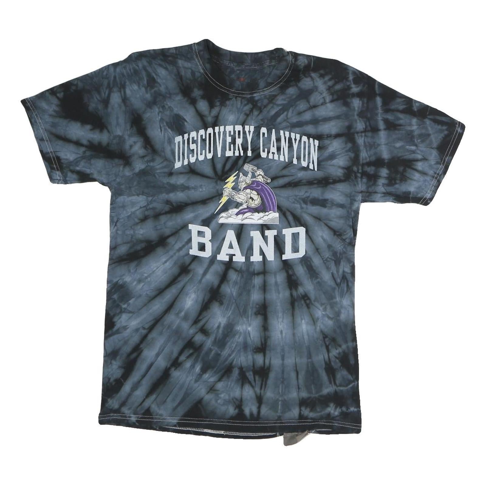 Mens Black Tie Dye Discovery Canyon Band T-Shirt M Short Sleeve Crew Neck Refurbished - N/A refurbished available on Cerqular