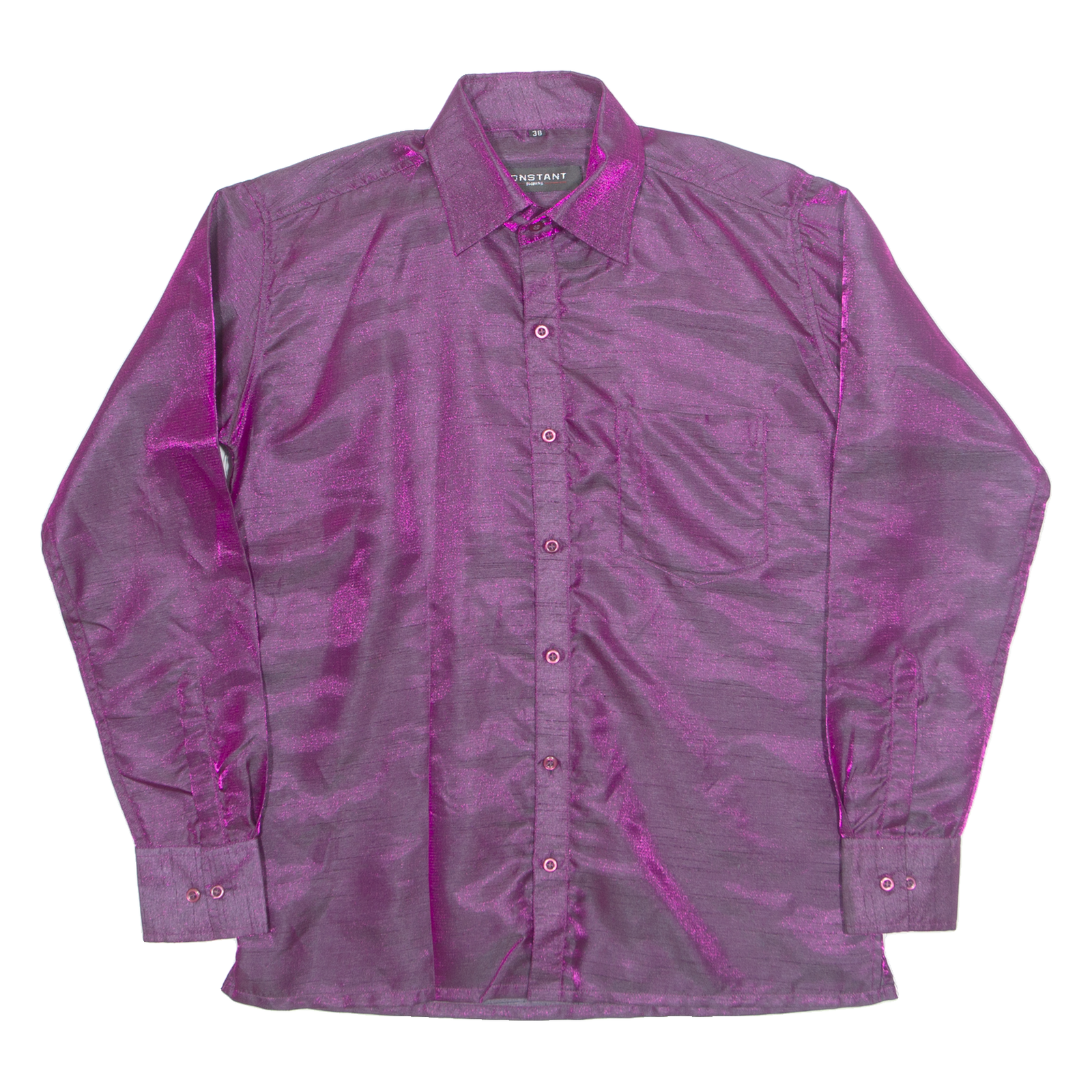 CONSTANT Glitter Womens Shirt Purple Collared Long Sleeve S Refurbished - N/A refurbished available on Cerqular
