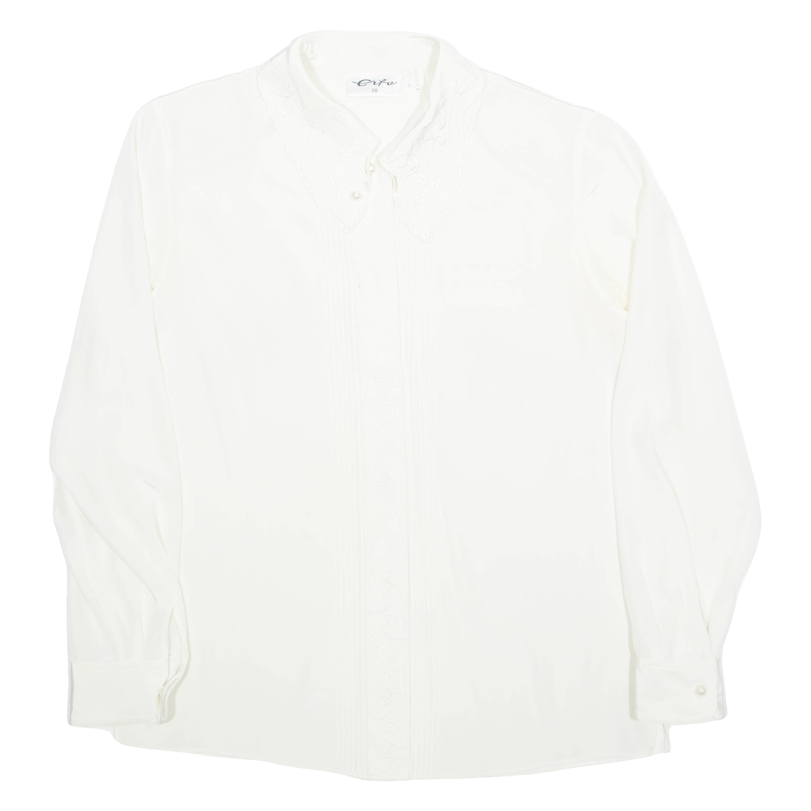 Buy CIFU Womens Blouse Cream Collared Long Sleeve M Refurbished - $15.59 CIFU Womens Blouse Cream Collared Long Sleeve M Refurbished - N/A refurbished available on Cerqular