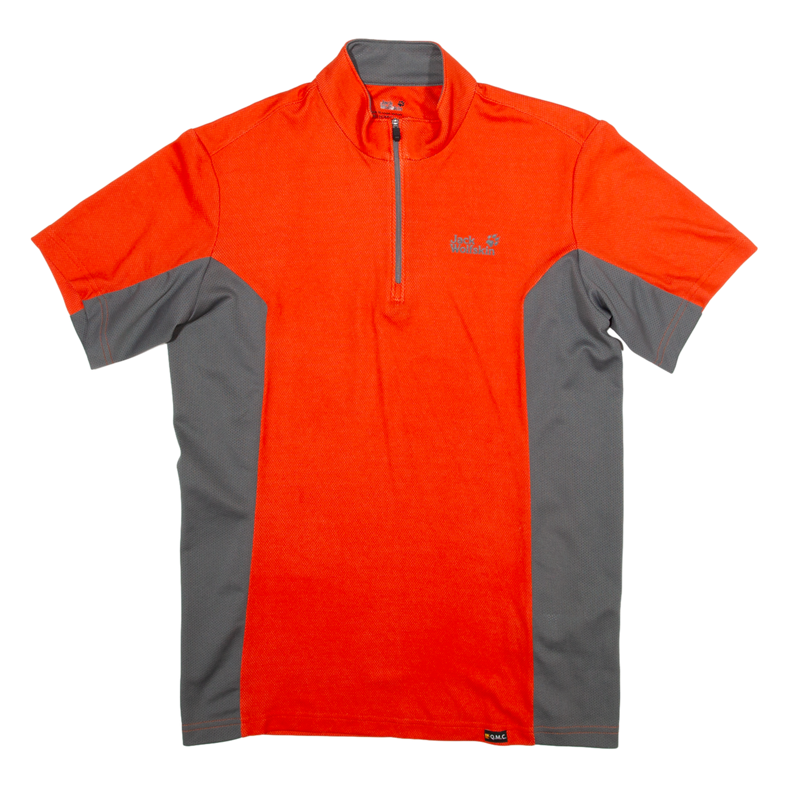 JACK WOLFSKIN Mens Jersey Orange 1/4 Zip L Refurbished - N/A refurbished available on Cerqular