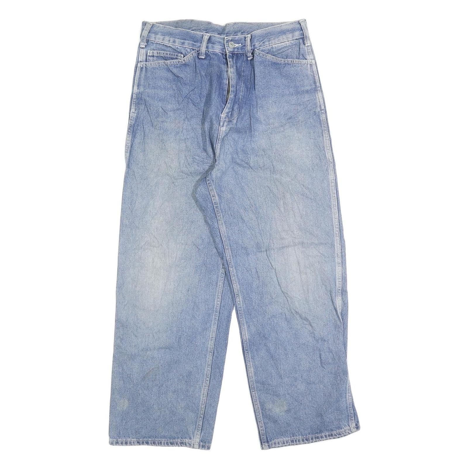 Mens Relaxed Blue Denim Cotton Blend Jeans W30 L27 Casual Zip Closure Refurbished - N/A refurbished available on Cerqular