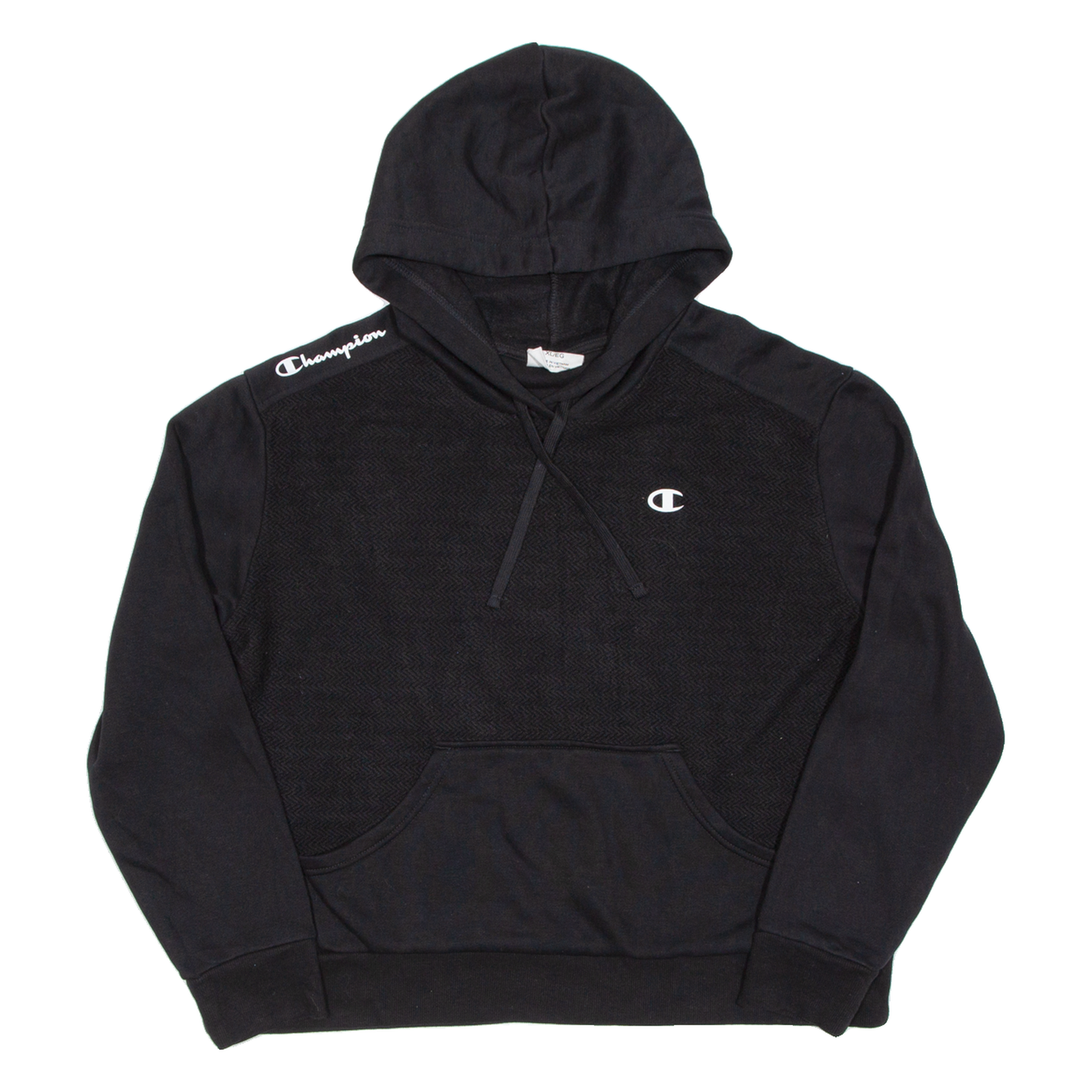 CHAMPION Womens Black Hoodie XL Refurbished - N/A refurbished available on Cerqular
