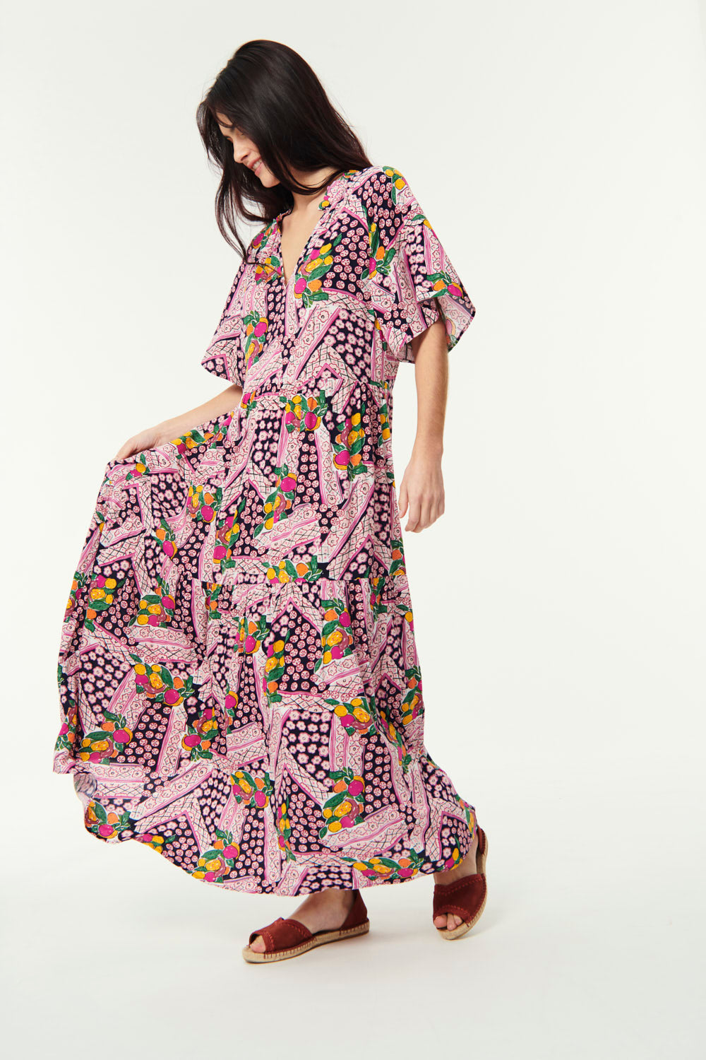 Dress Sababa Frutti | Color: FRUTTI | Size: 3-L Refurbished - N/A (I could not find a well-known brand with this name refurbished available on Cerqular