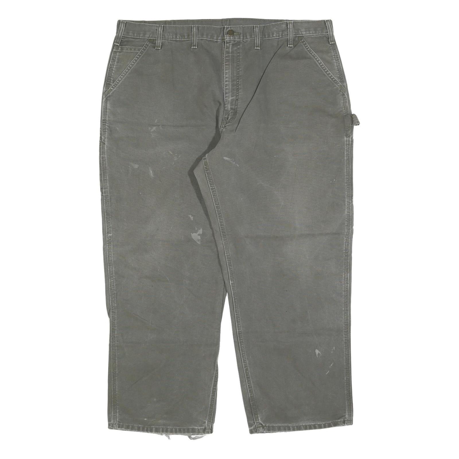 CARHARTT Mens Jeans Green Relaxed Straight Denim Medium W44 L30 Workwear Refurbished - N/A refurbished available on Cerqular