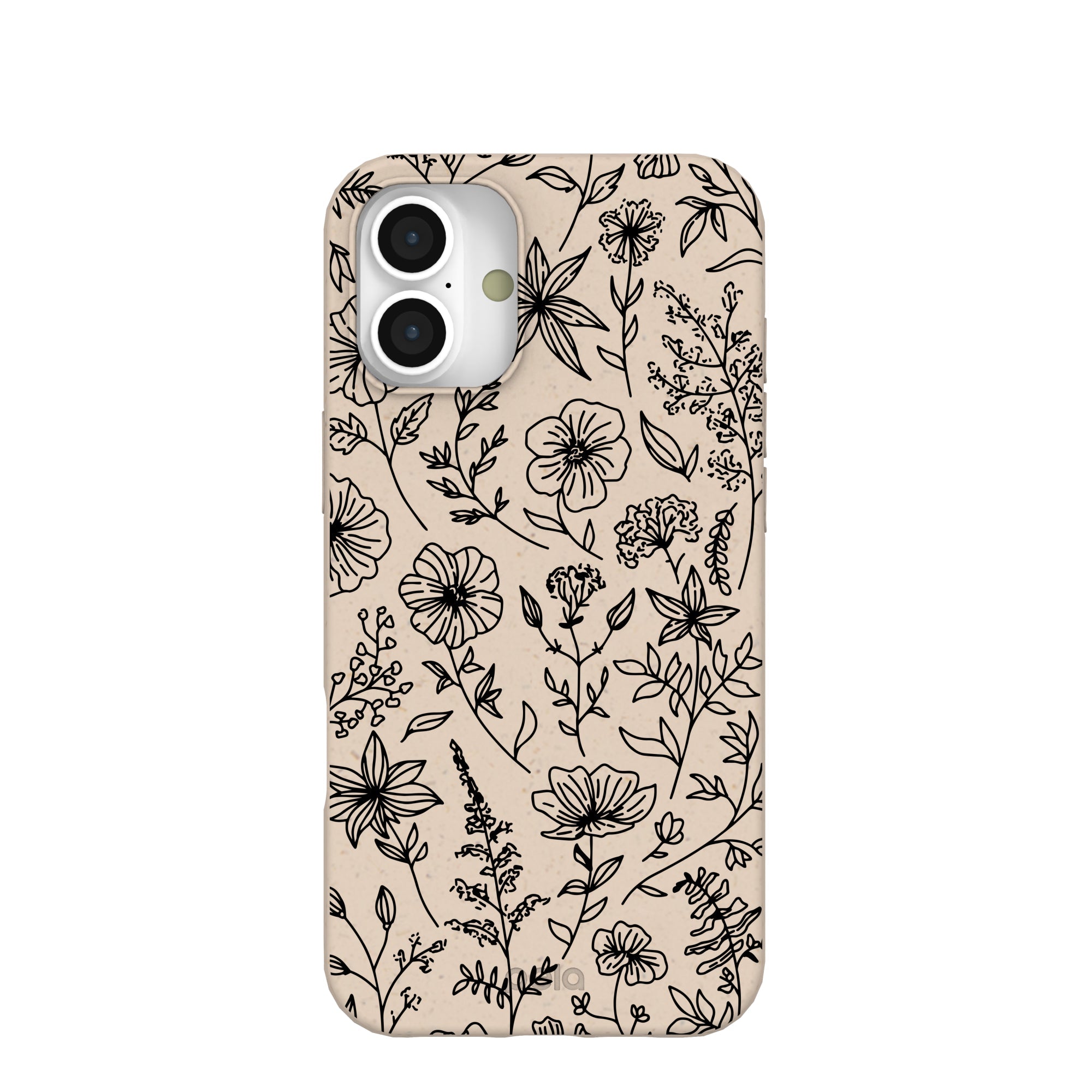 Seashell Wild Flower iPhone 16 Plus Case Refurbished - Pela Case refurbished available on Cerqular