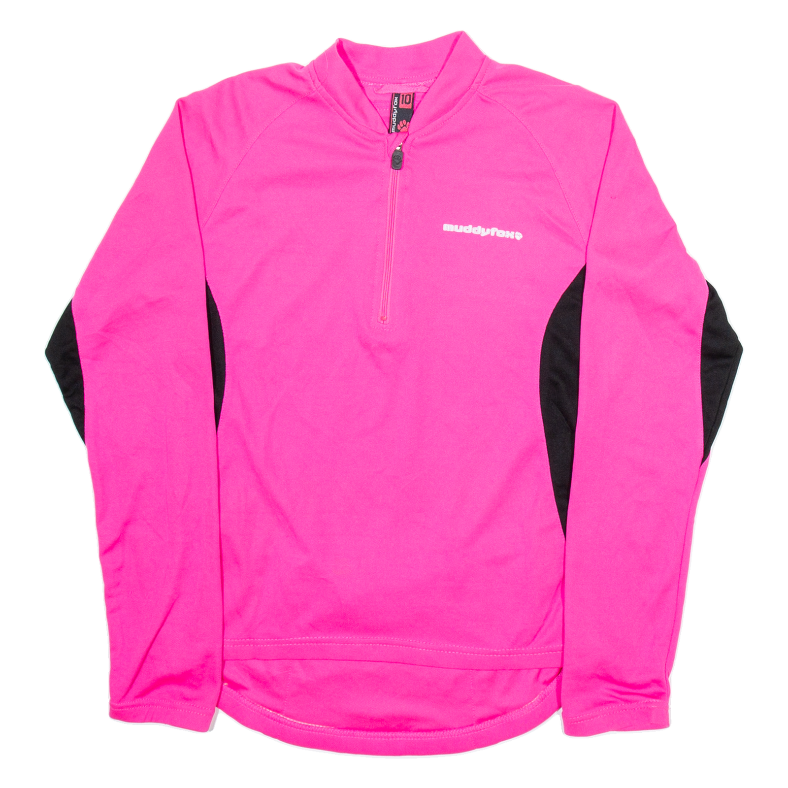 MUDDYFOX Cycling Womens Jersey Pink Long Sleeve 1/2 Zip UK 10 Refurbished - N/A refurbished available on Cerqular