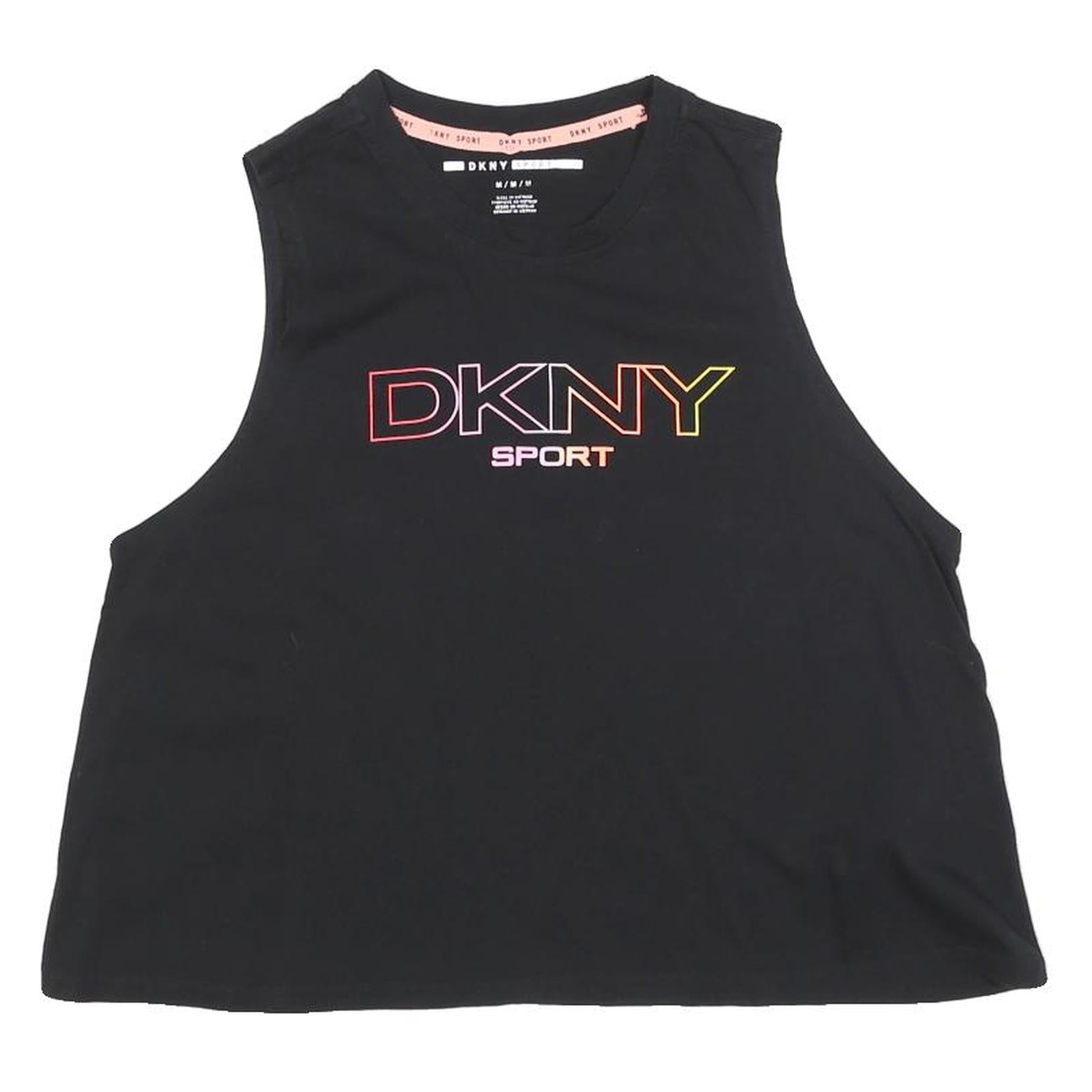 Buy DKNY Womens Black Crop T-Shirt Sleeveless Crew Neck Sport Logo M Refurbished - $20.79 DKNY Womens Black Crop T-Shirt Sleeveless Crew Neck Sport Logo M Refurbished - N/A refurbished available on Cerqular