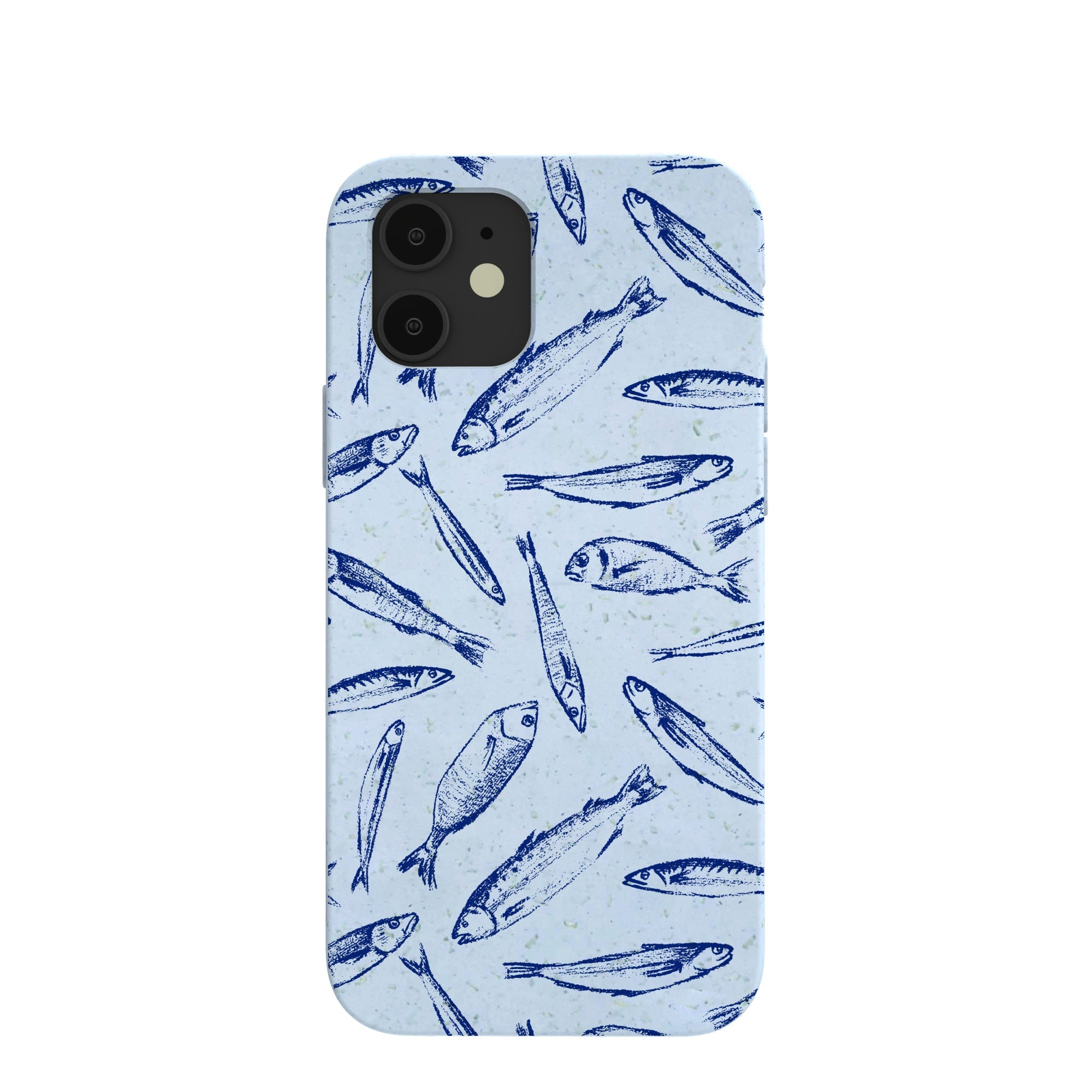 Powder Blue Fishery iPhone 12/ iPhone 12 Pro Case Refurbished - Pela Case refurbished available on Cerqular