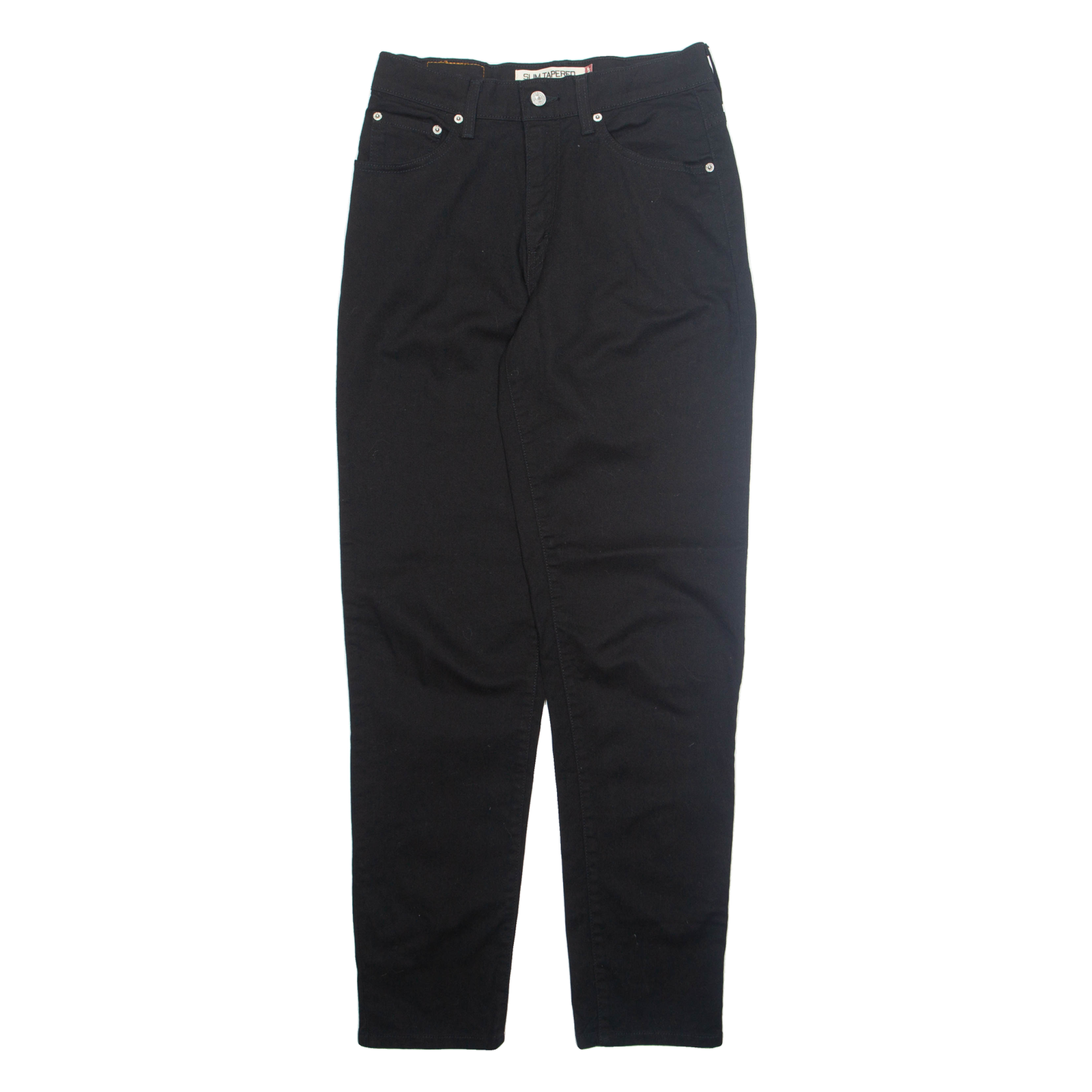 LEVI'S Womens Trousers Black Slim Tapered W28 L32 Refurbished - N/A refurbished available on Cerqular