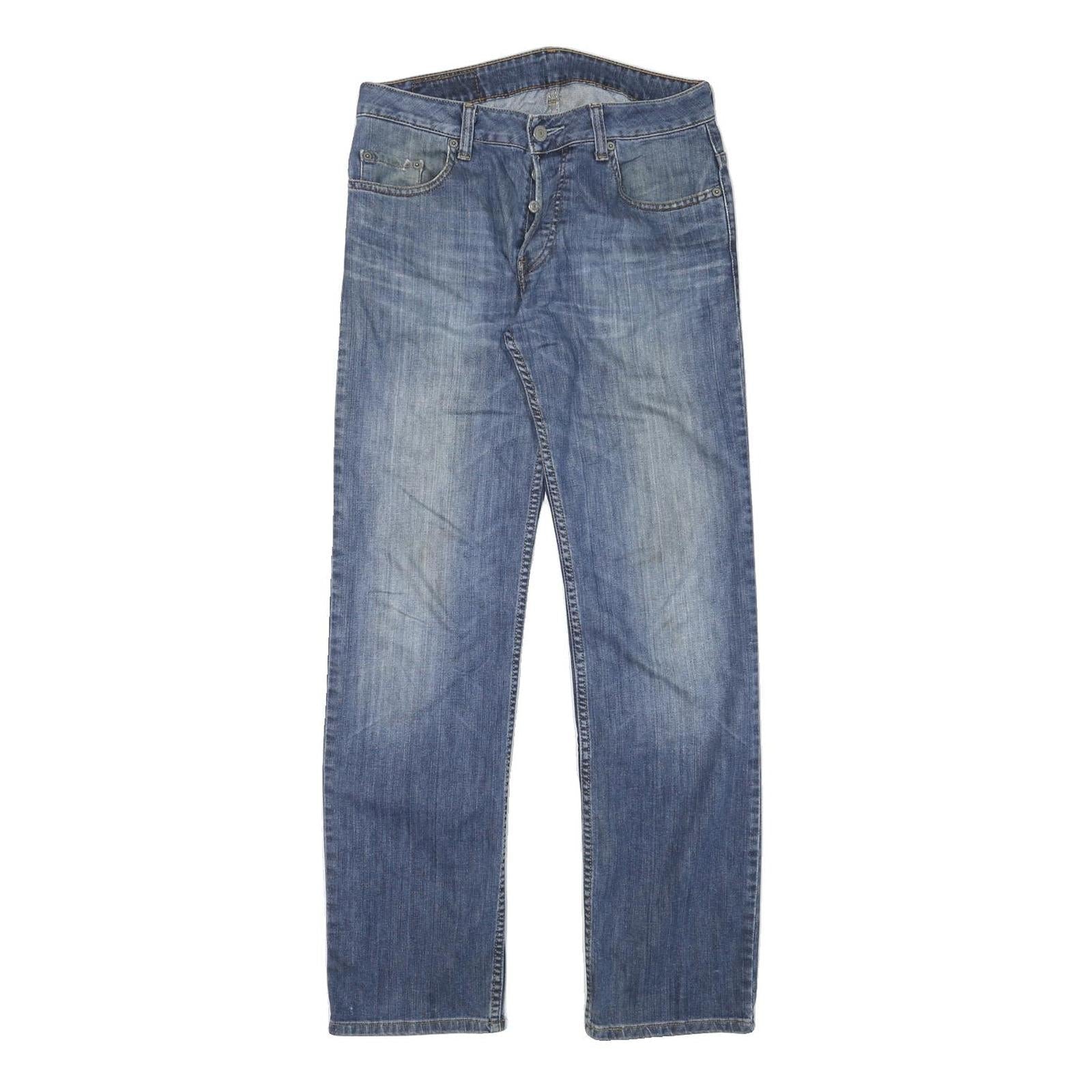 LEVI'S Mens Regular Blue Jeans Denim W30 L31 Comfortable Casual Zip Closure Refurbished - N/A refurbished available on Cerqular