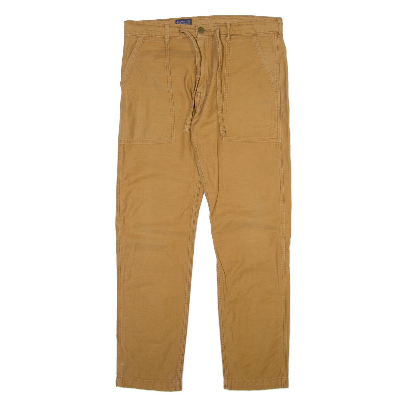LEVI'S Mens Trousers Brown Slim Straight W32 L30 Refurbished - N/A refurbished available on Cerqular