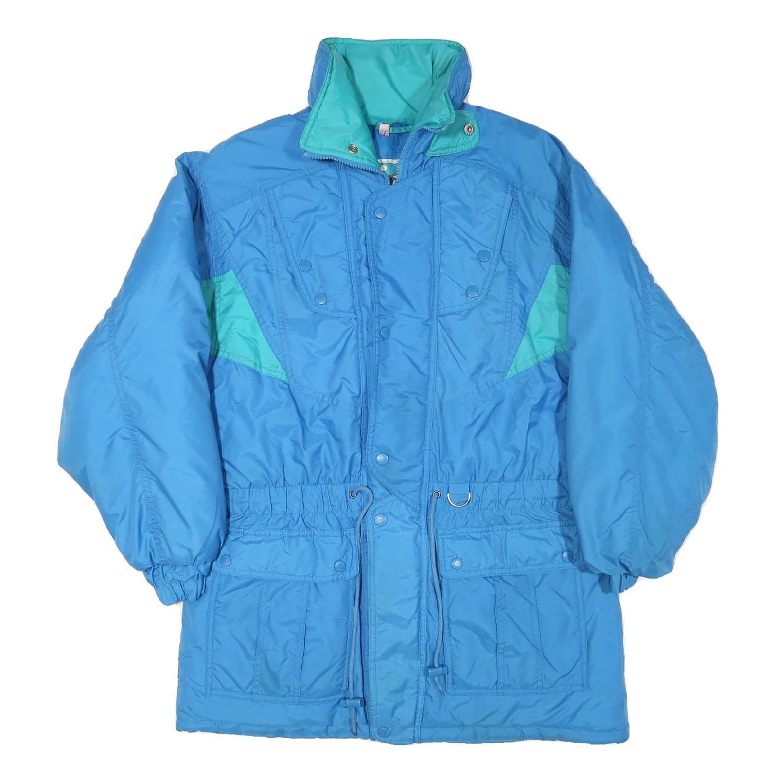 CANADA NORTH Womens Blue Teal Zip Jacket S Polyester Blend Plain Lightweight Refurbished - N/A refurbished available on Cerqular
