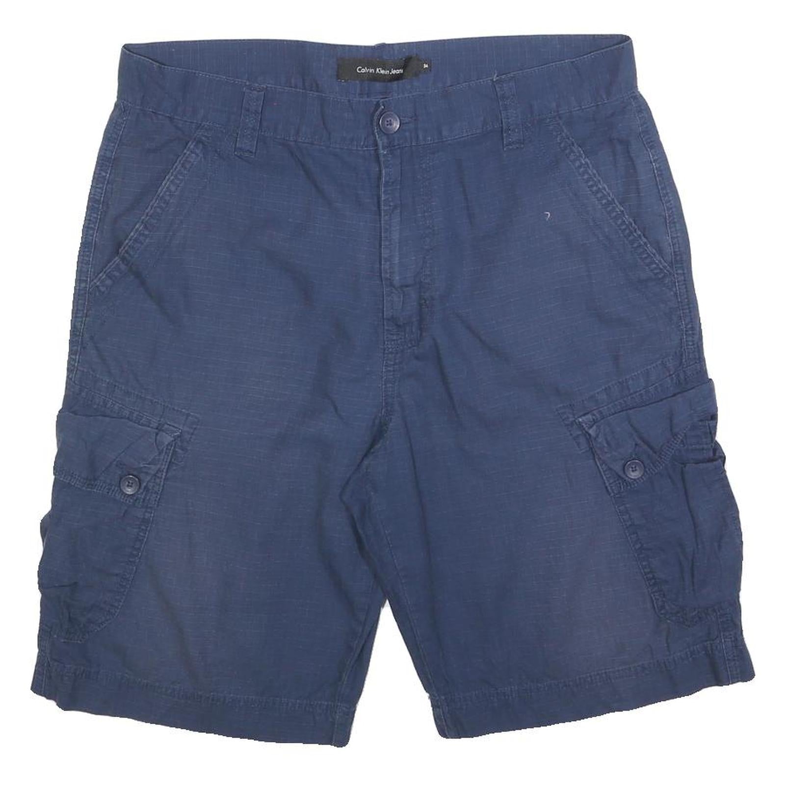 Buy CALVIN KLEIN JEANS Mens Navy Casual Cargo Shorts M W34 Cotton Blend Pockets Refurbished - $22.09 CALVIN KLEIN JEANS Mens Navy Casual Cargo Shorts M W34 Cotton Blend Pockets Refurbished - N/A refurbished available on Cerqular