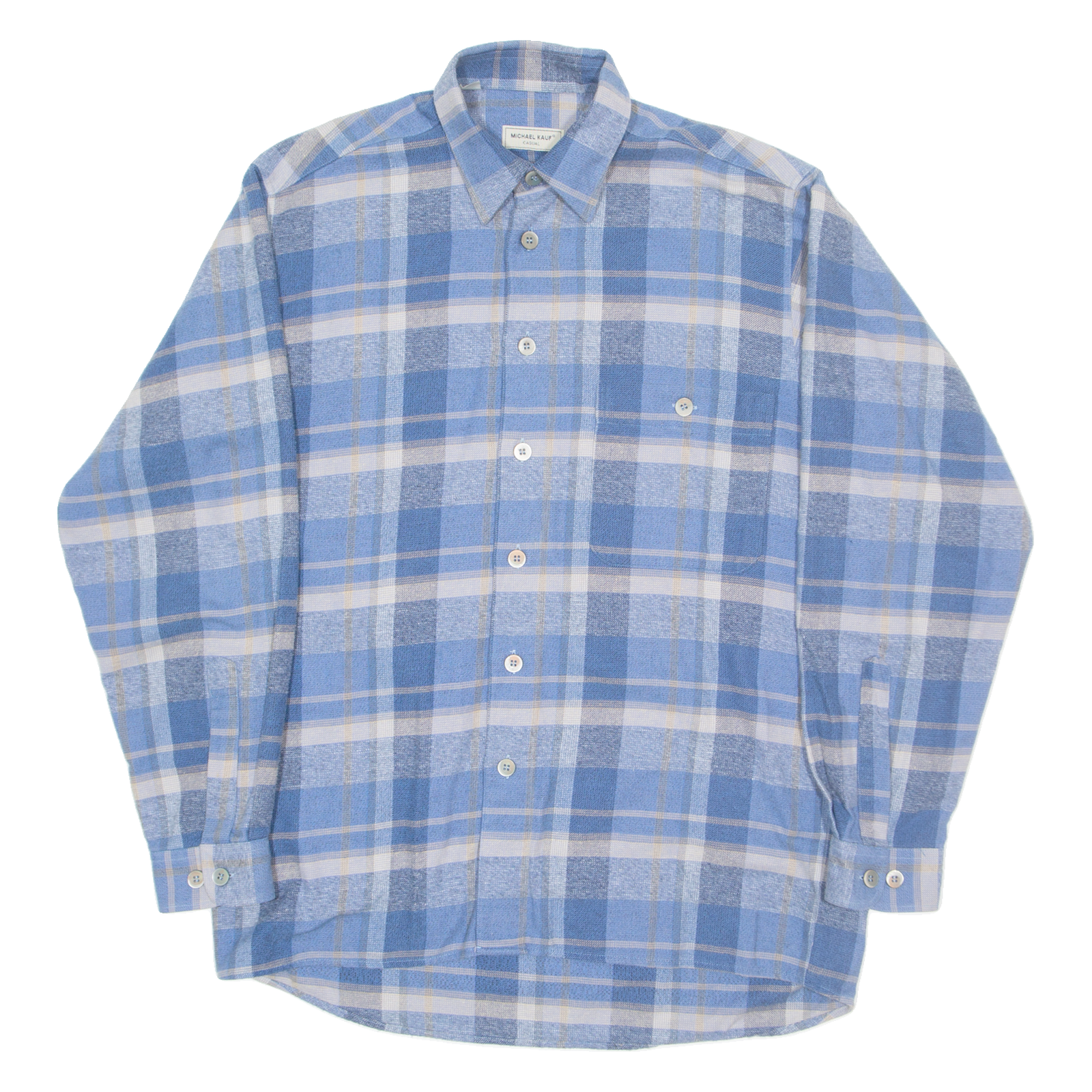 Buy MICHAL KAUF Mens Shirt Blue Check Long Sleeve M Refurbished - $10.91 MICHAL KAUF Mens Shirt Blue Check Long Sleeve M Refurbished - N/A refurbished available on Cerqular