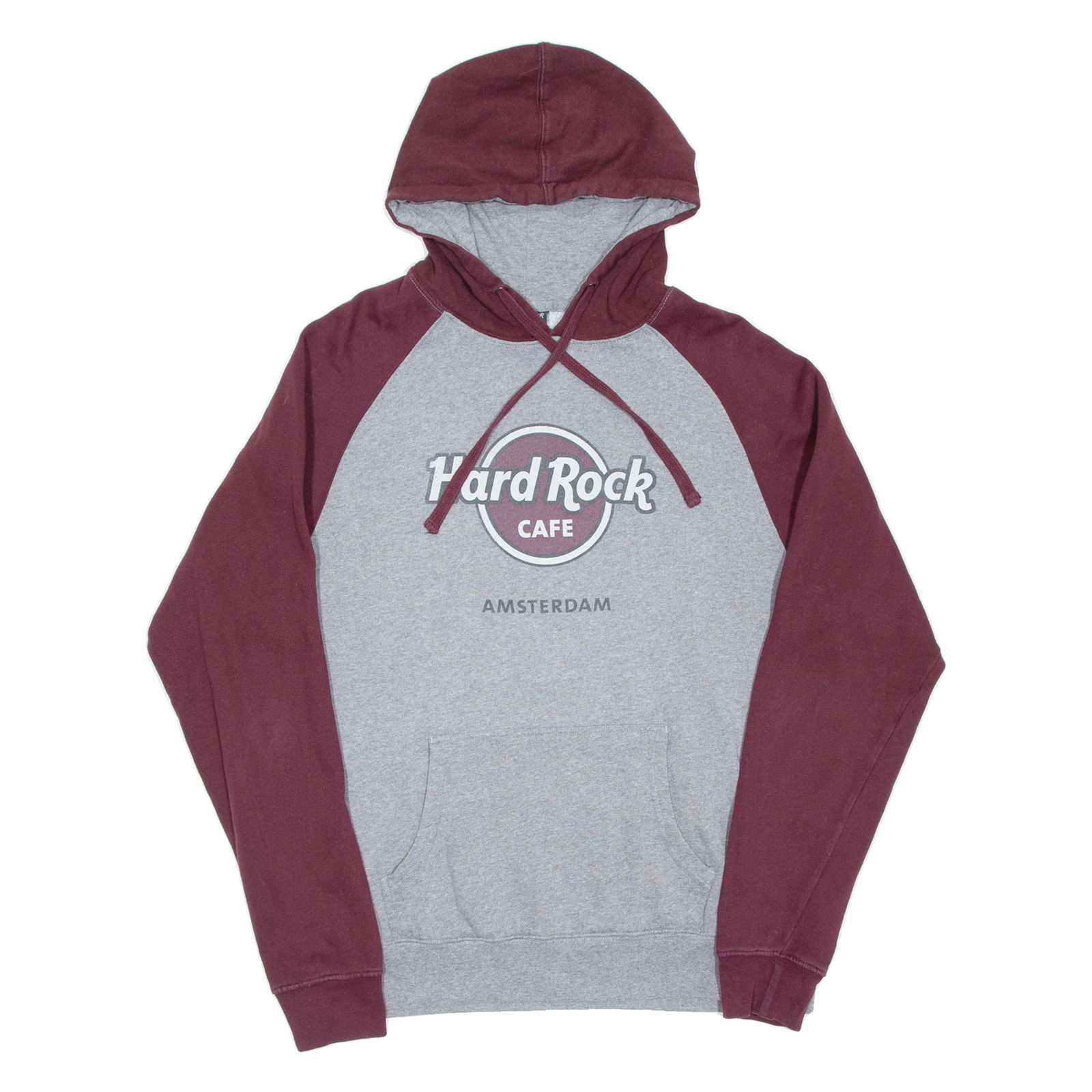 HARD ROCK CAFE Amsterdam Mens Maroon Hoodie L Refurbished - N/A refurbished available on Cerqular