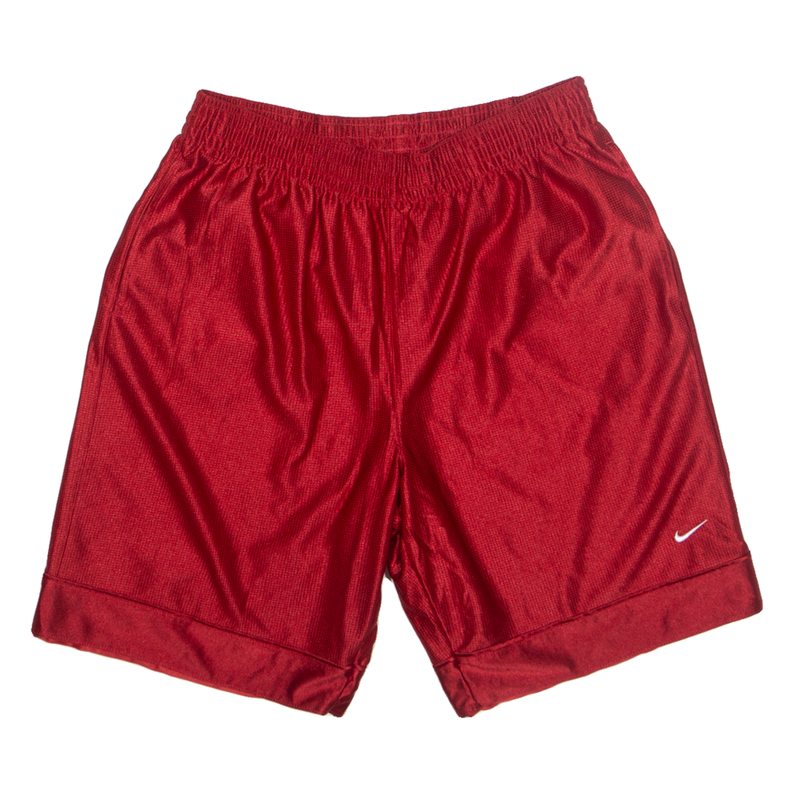 NIKE Mens Sports Shorts Red Relaxed L W32 Refurbished - N/A refurbished available on Cerqular