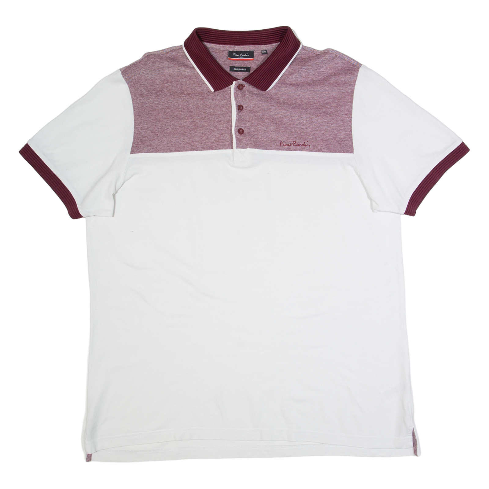 PIERRE CARDIN Mens Polo Shirt White 2XL Refurbished - N/A refurbished available on Cerqular