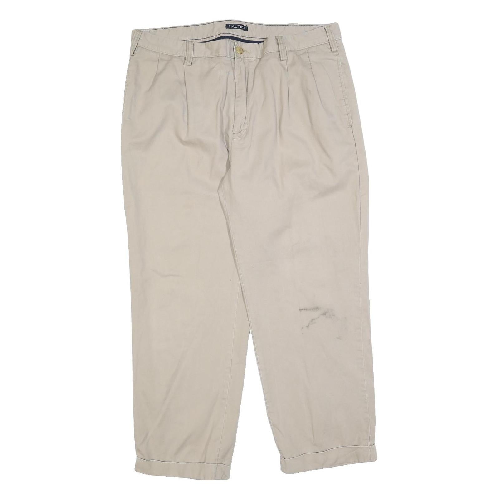 Buy NAUTICA Mens Cotton Blend Beige Relaxed Straight Trousers W38 L29 Casual Zip Refurbished - $29.89 NAUTICA Mens Cotton Blend Beige Relaxed Straight Trousers W38 L29 Casual Zip Refurbished - N/A refurbished available on Cerqular