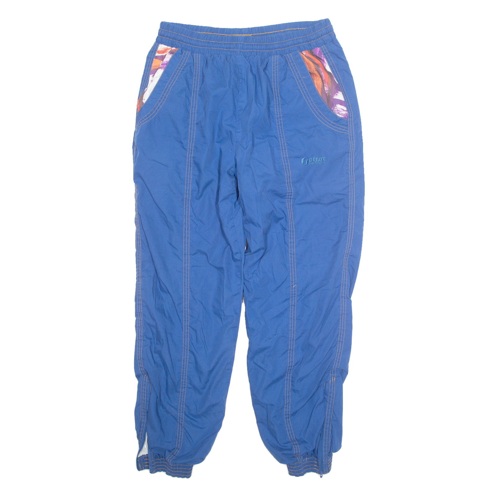 DEESSE Mens Track Pants Blue 90s Tapered L W31 L30 Refurbished - N/A refurbished available on Cerqular