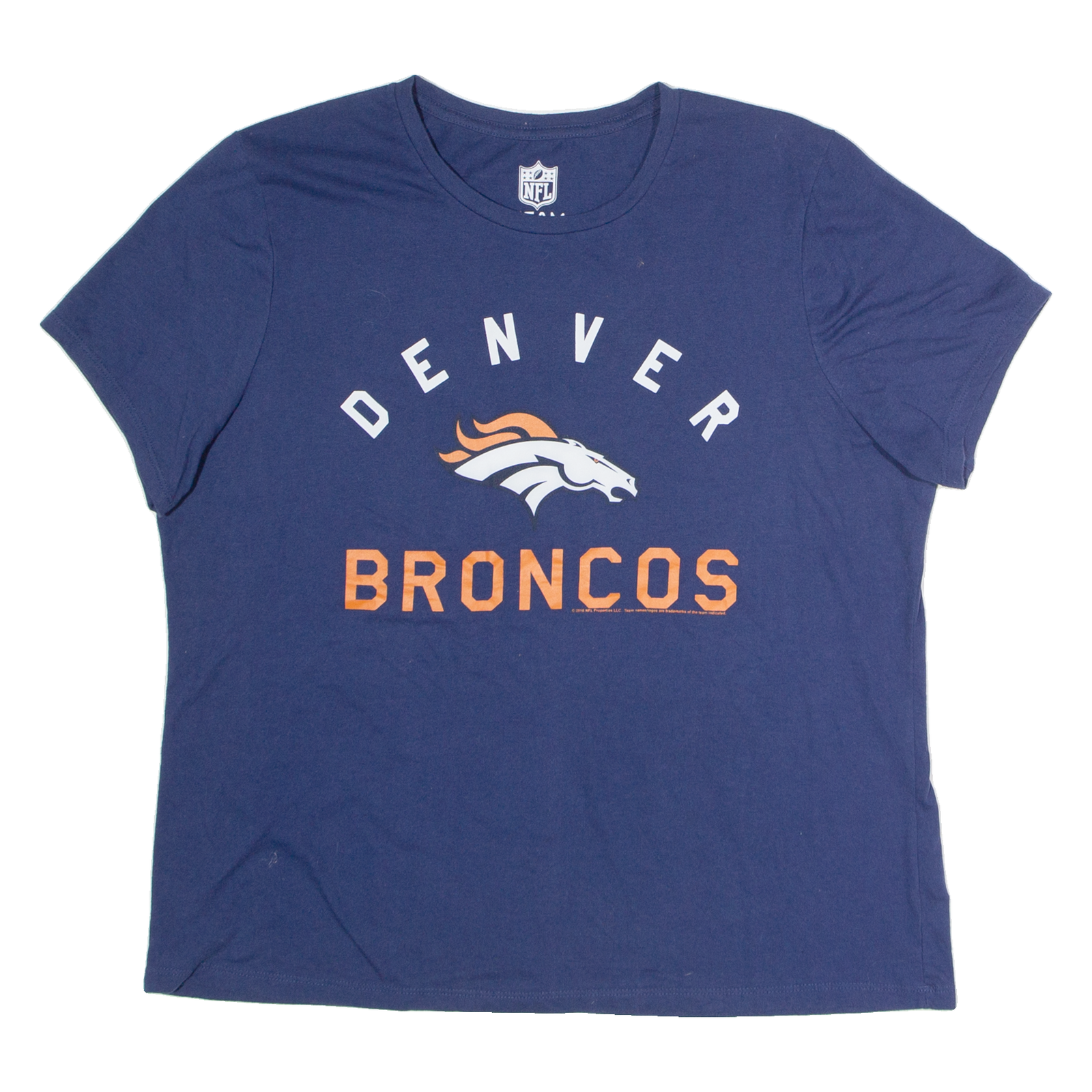 NFL Denver Broncos Mens T-Shirt Blue USA XL Refurbished - N/A refurbished available on Cerqular