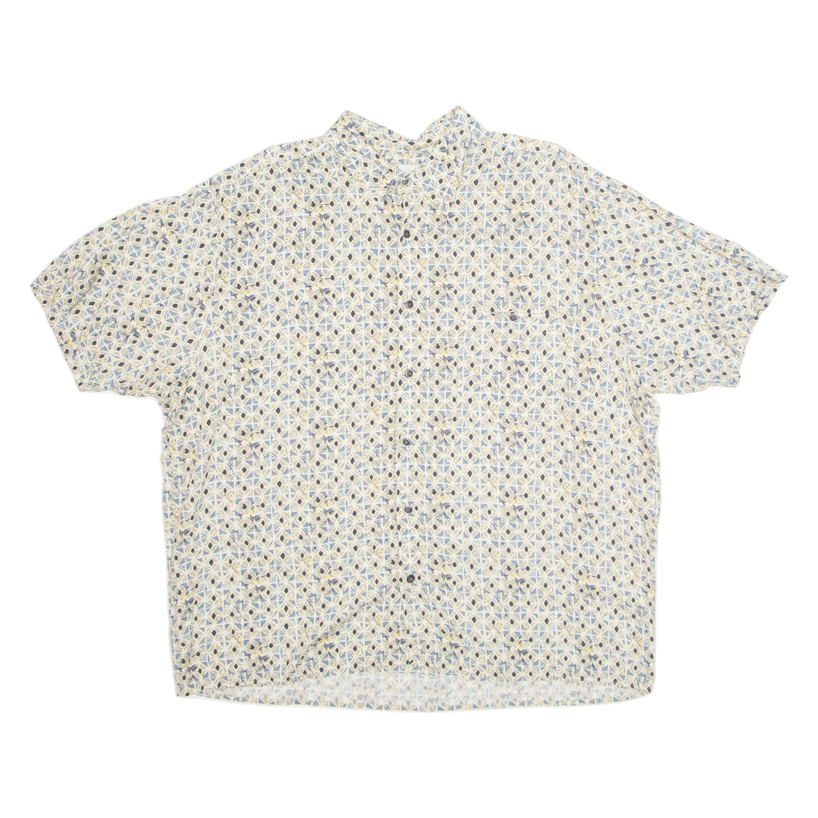 NATURAL ISSUE Mens Hawaiian Shirt Grey Crazy Pattern XL Refurbished - N/A refurbished available on Cerqular